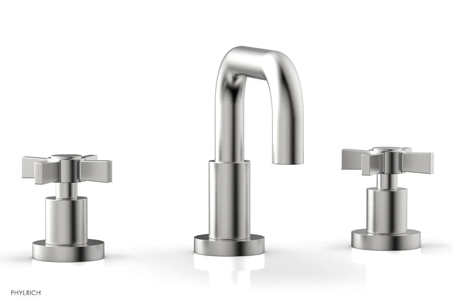 Phylrich BASIC Widespread Faucet, 6 3/8" High Spout, Blade Cross Handles by Phylrich