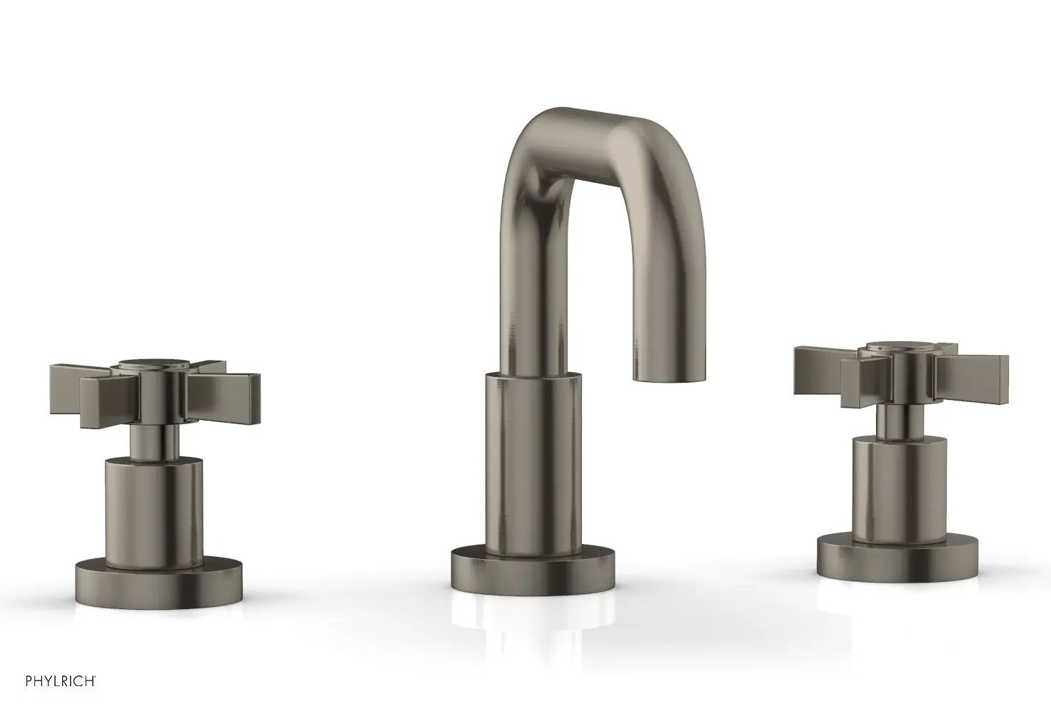 Phylrich BASIC Widespread Faucet, 6 3/8" High Spout, Blade Cross Handles by Phylrich