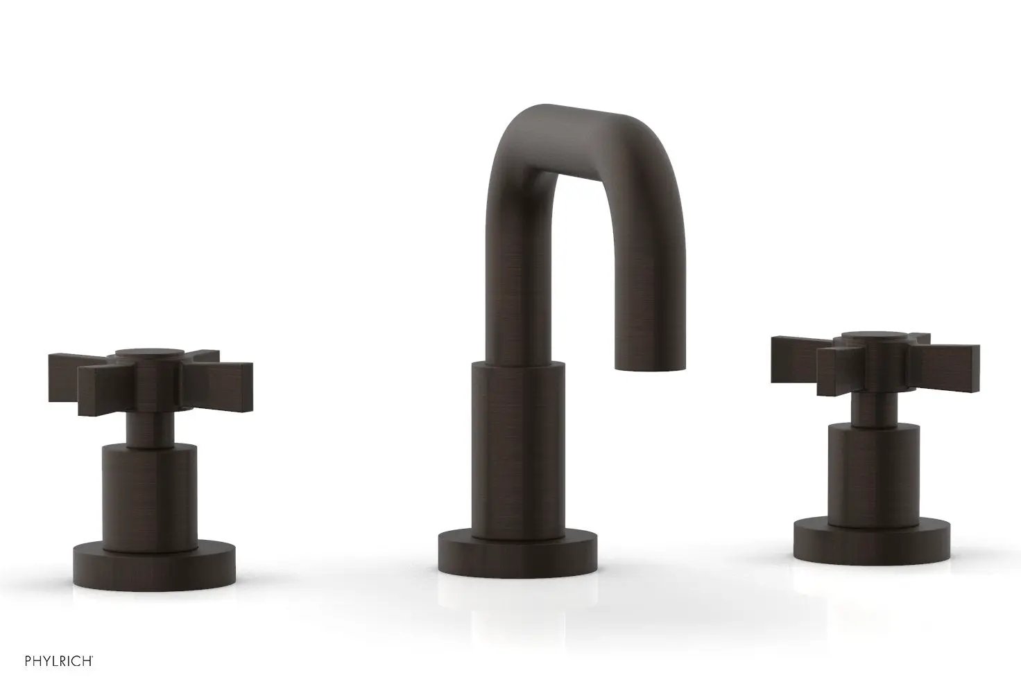 Phylrich BASIC Widespread Faucet, 6 3/8" High Spout, Blade Cross Handles by Phylrich