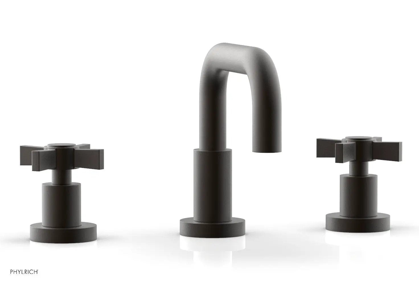 Phylrich BASIC Widespread Faucet, 6 3/8" High Spout, Blade Cross Handles by Phylrich