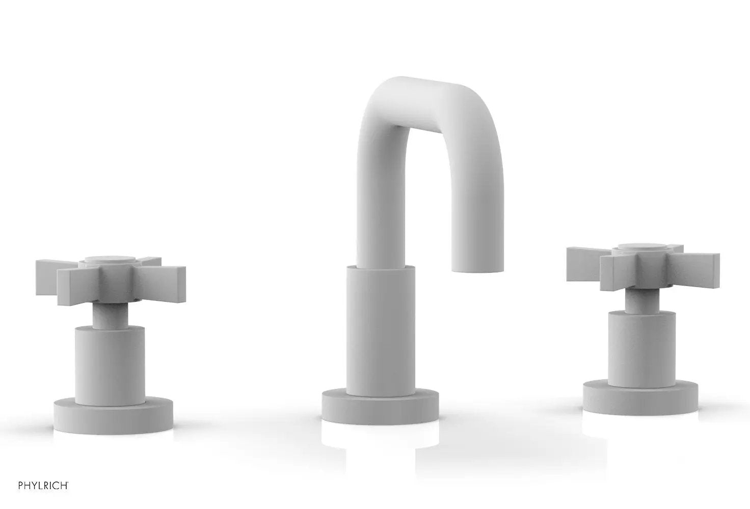 Phylrich BASIC Widespread Faucet, 6 3/8" High Spout, Blade Cross Handles by Phylrich