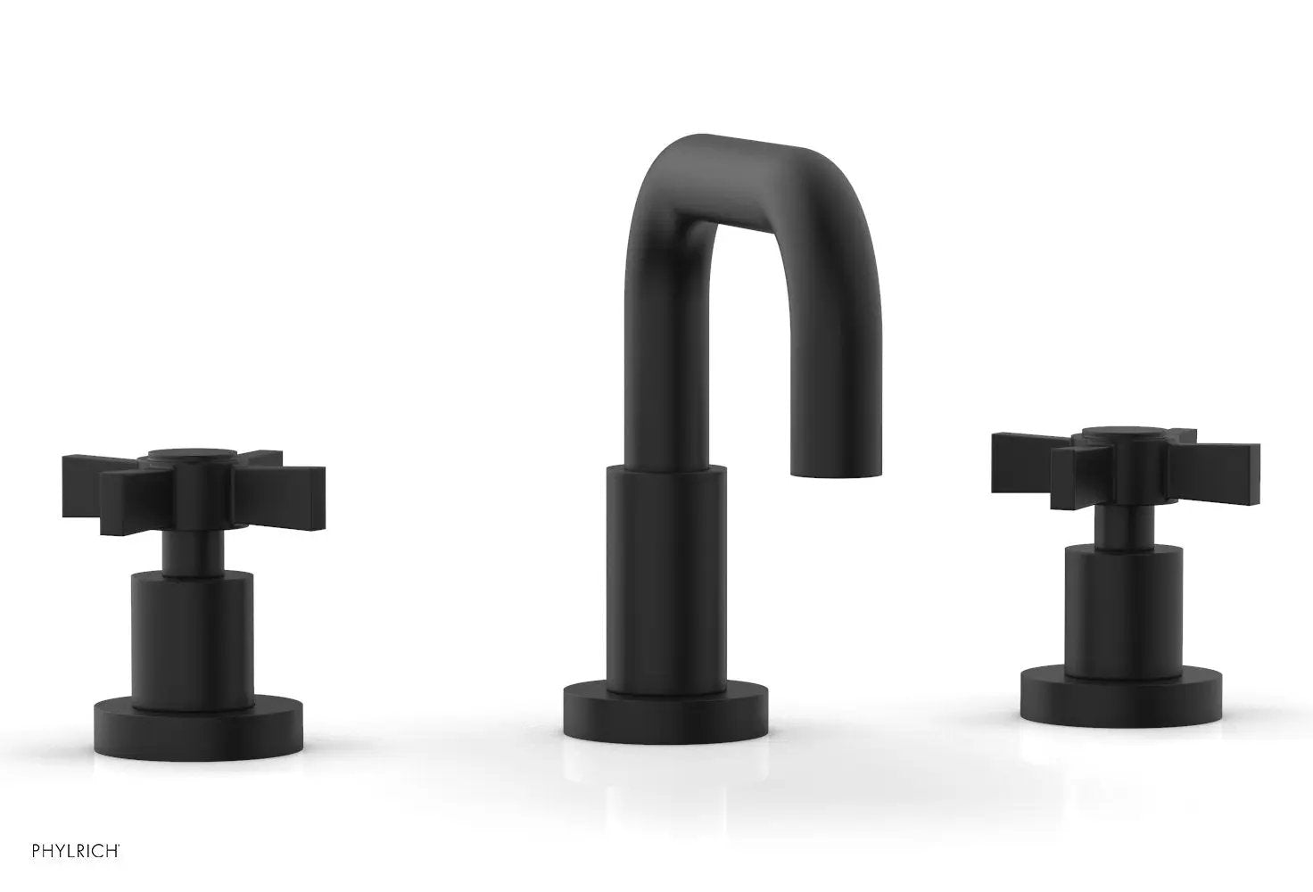 Phylrich BASIC Widespread Faucet, 6 3/8" High Spout, Blade Cross Handles by Phylrich