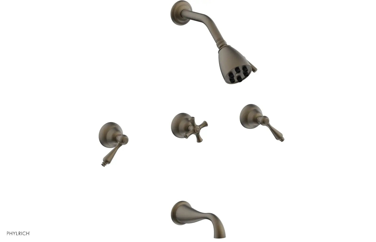 Phylrich REVERE & SAVANNAH Three Handle Tub and Shower Set by Phylrich