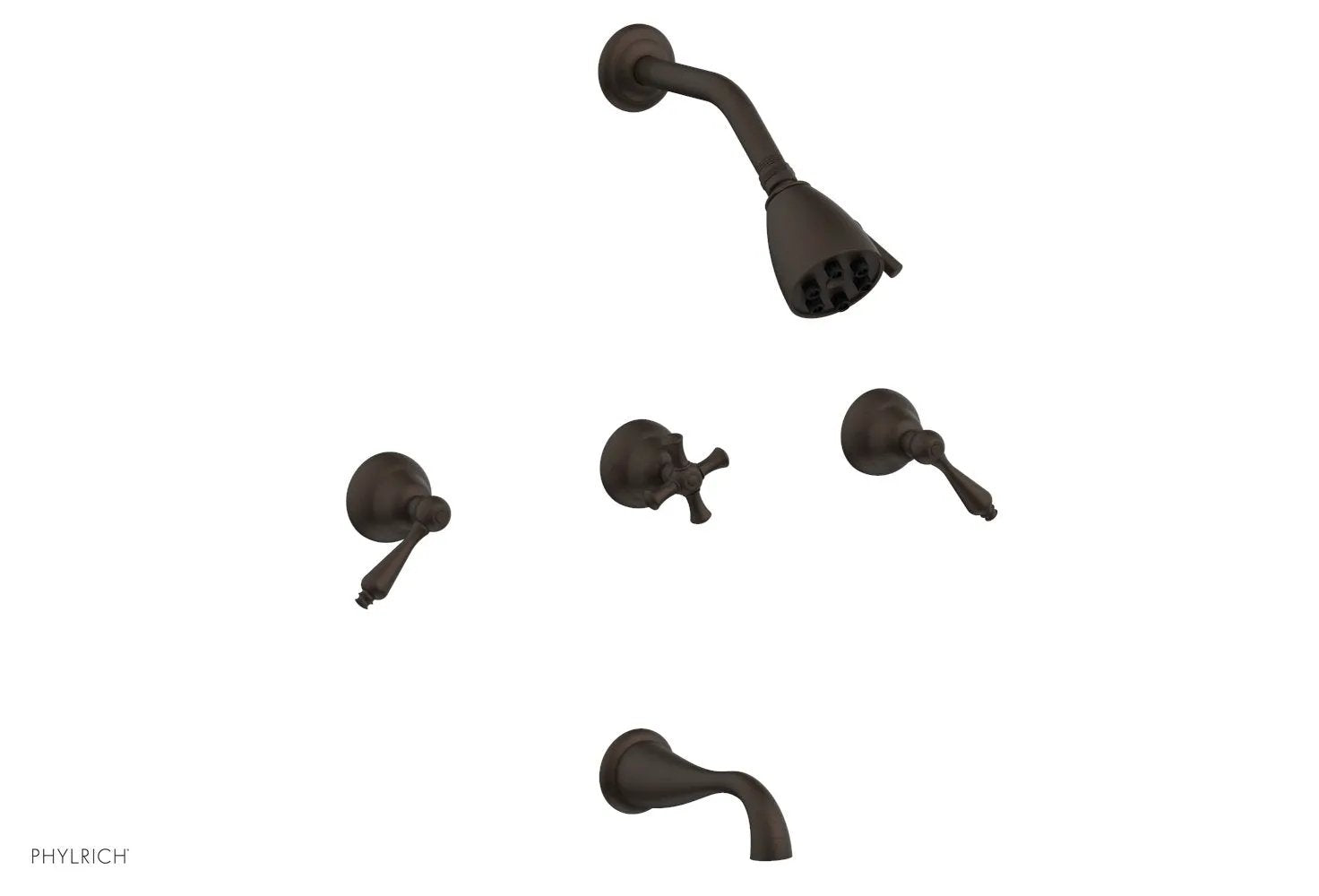 Phylrich REVERE & SAVANNAH Three Handle Tub and Shower Set by Phylrich