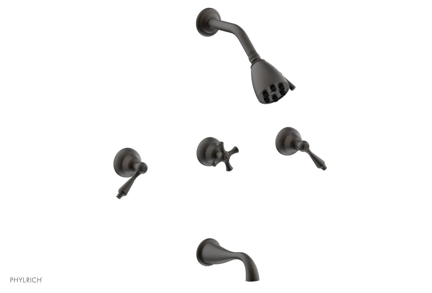 Phylrich REVERE & SAVANNAH Three Handle Tub and Shower Set by Phylrich