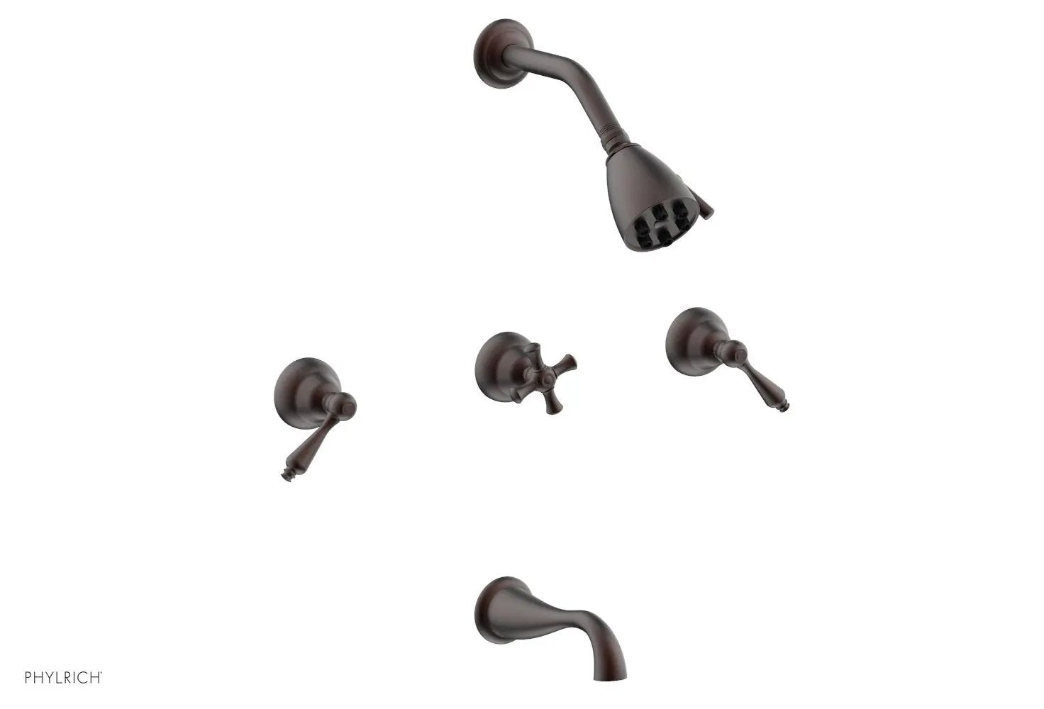Phylrich REVERE & SAVANNAH Three Handle Tub and Shower Set by Phylrich