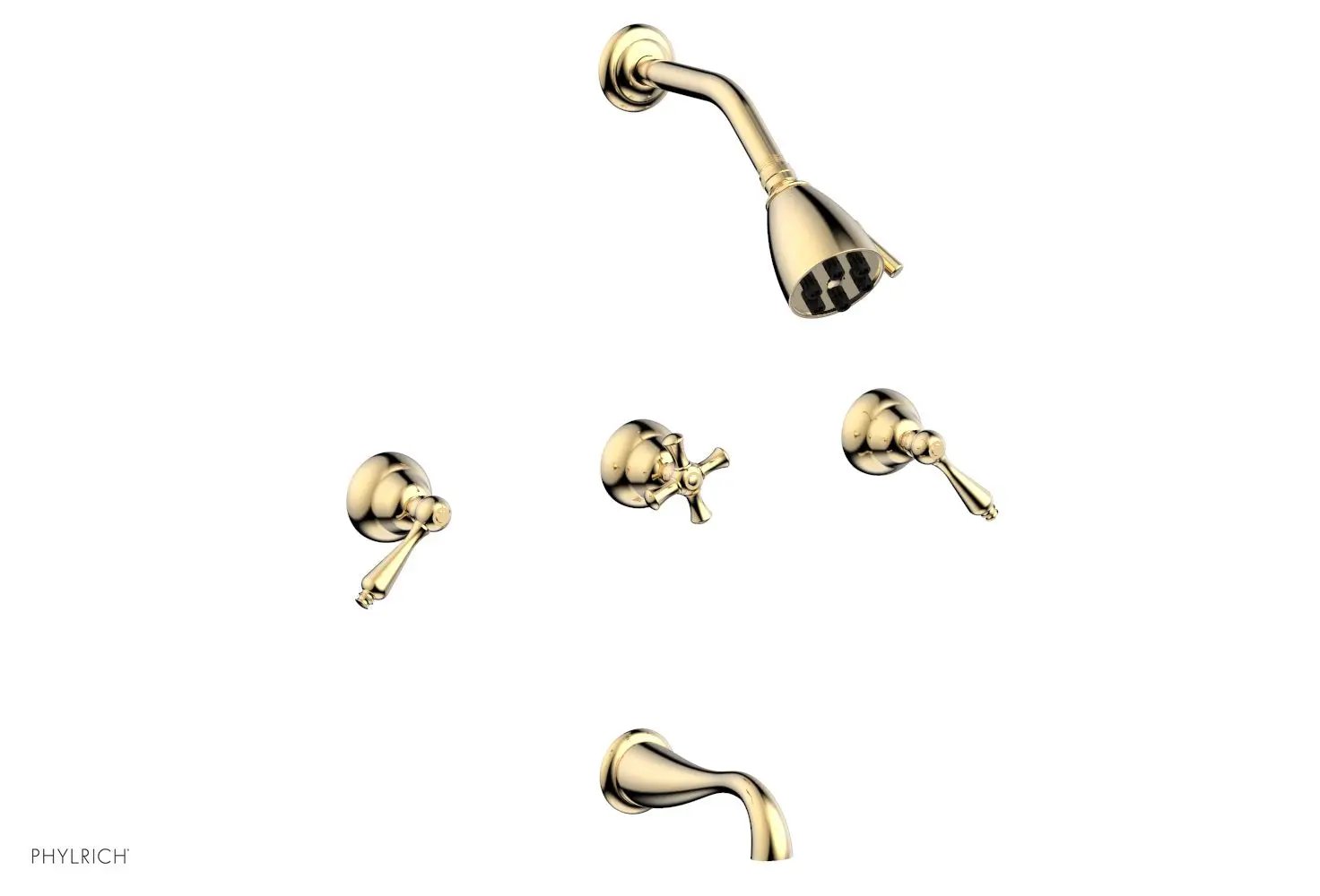 Phylrich REVERE & SAVANNAH Three Handle Tub and Shower Set by Phylrich