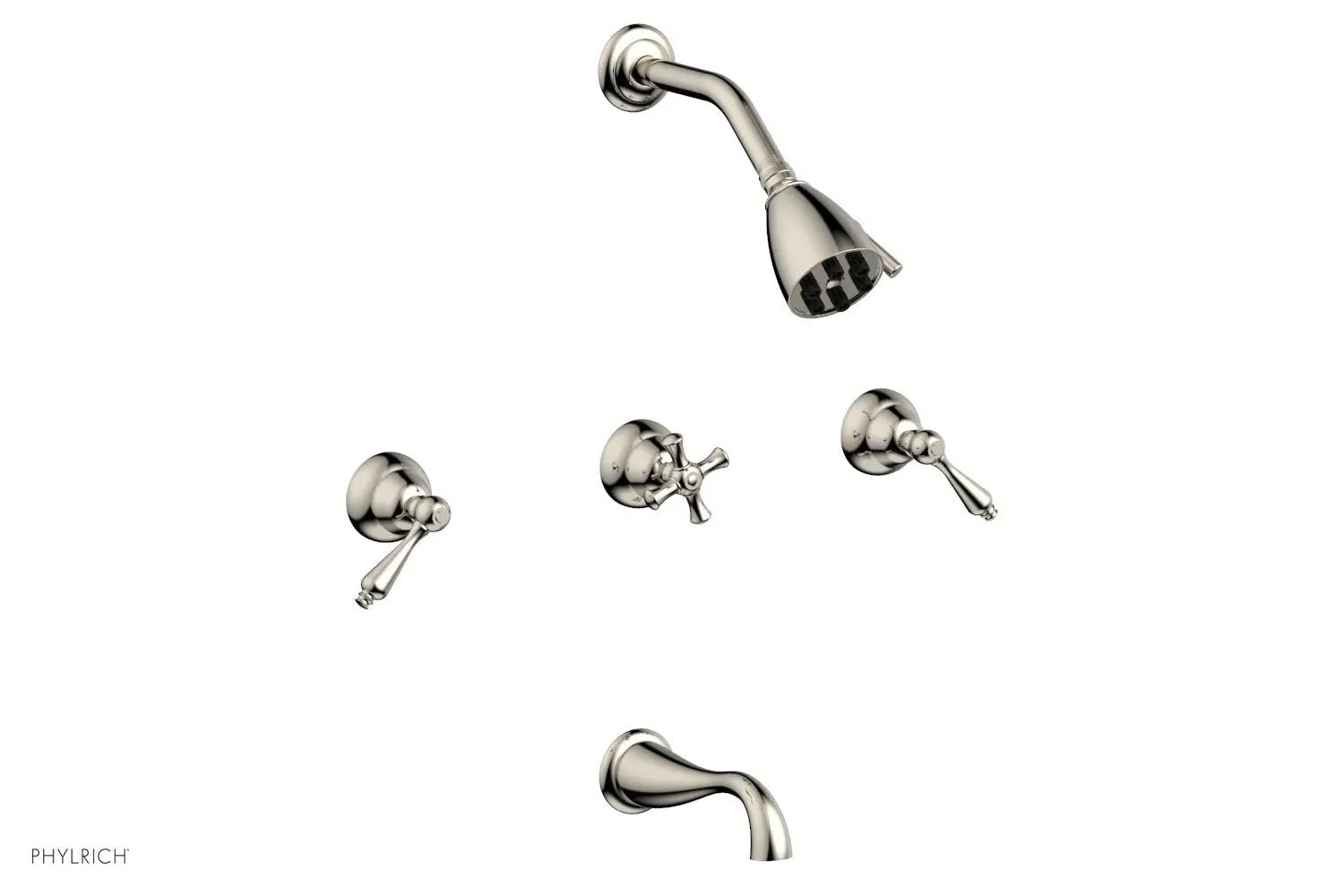 Phylrich REVERE & SAVANNAH Three Handle Tub and Shower Set by Phylrich