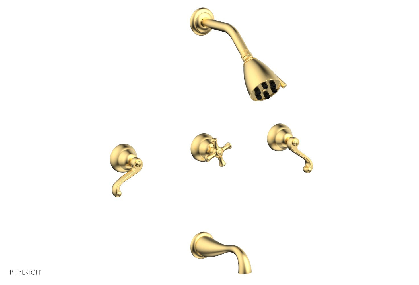 Phylrich REVERE & SAVANNAH Three Handle Tub and Shower Set by Phylrich