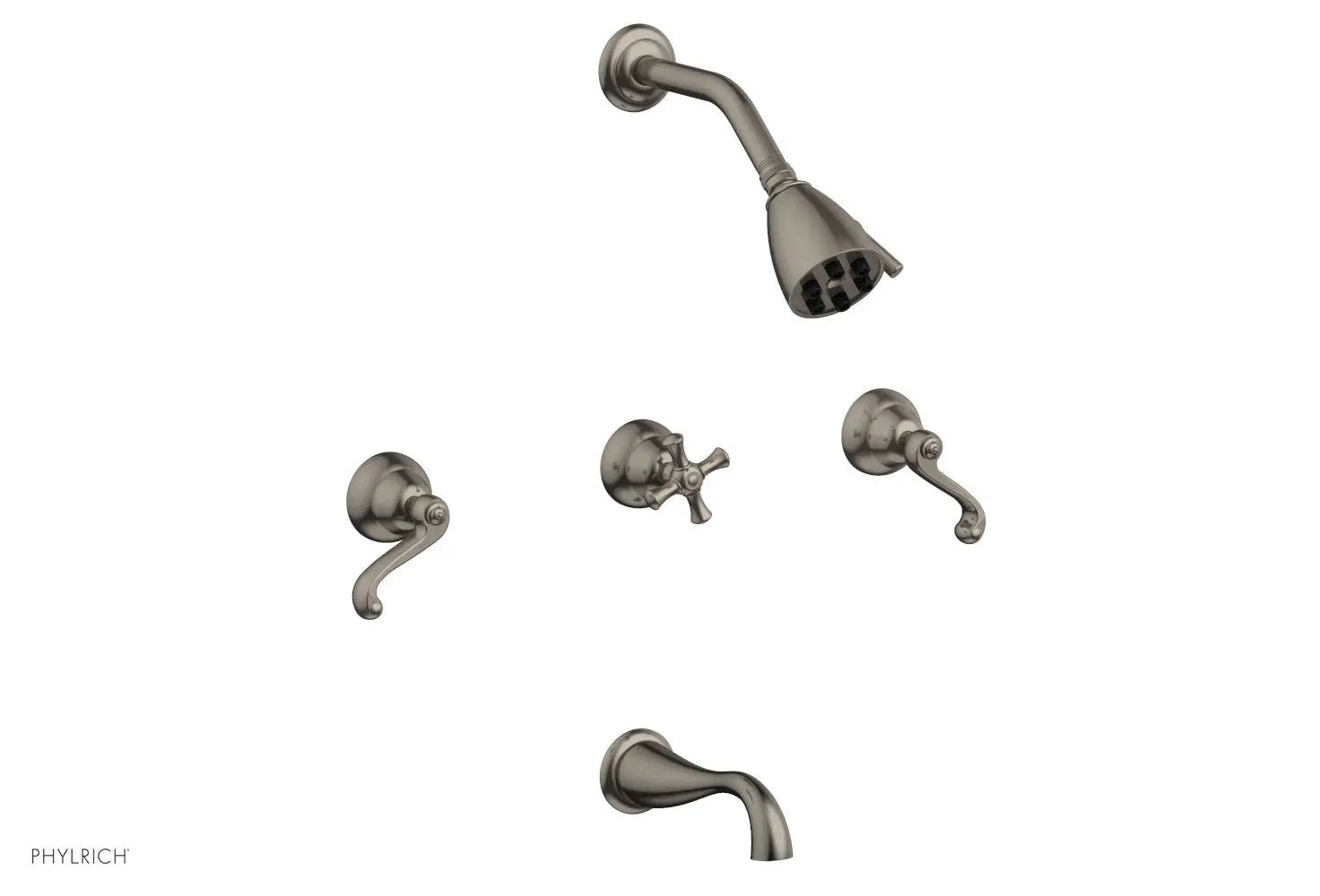 Phylrich REVERE & SAVANNAH Three Handle Tub and Shower Set by Phylrich