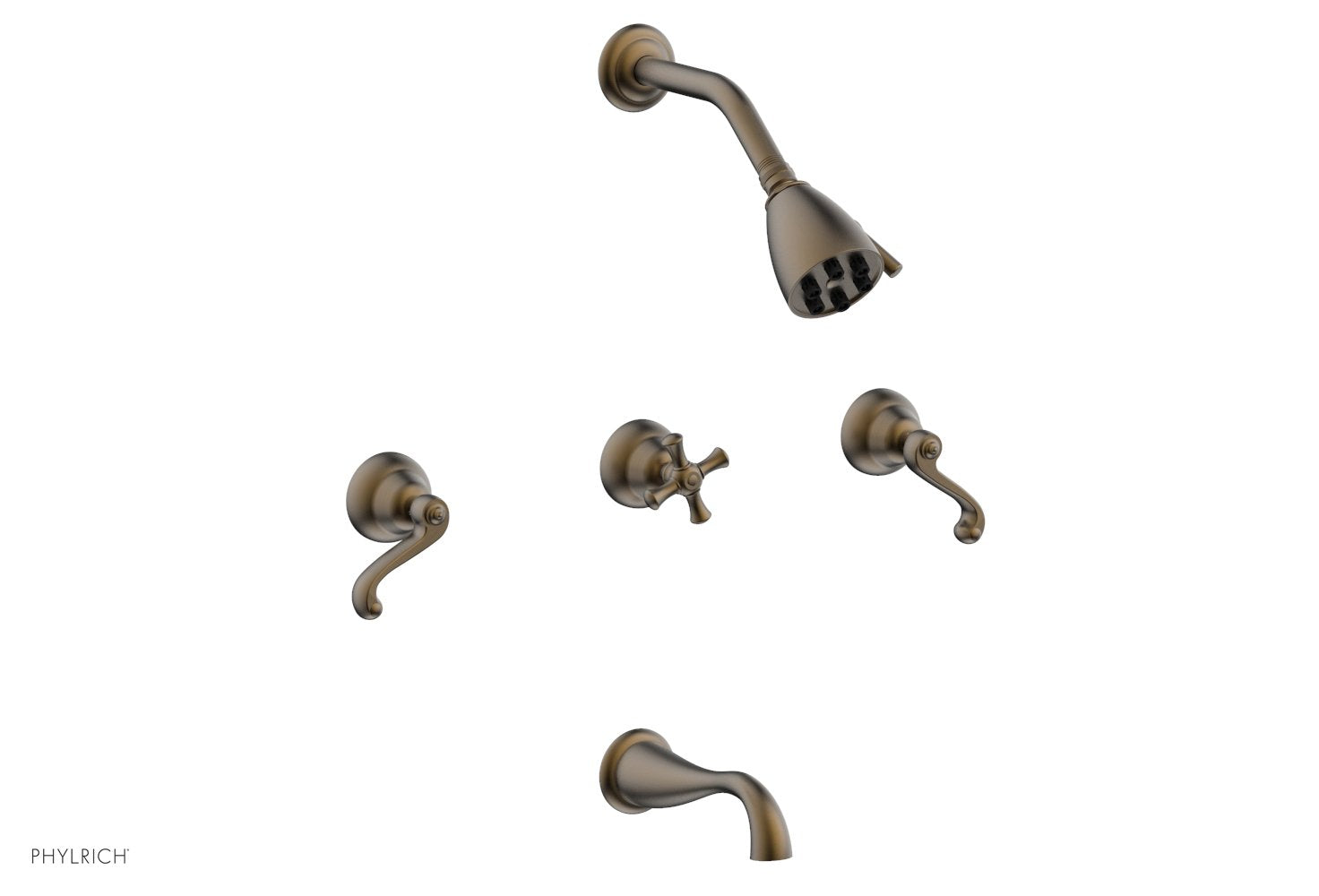 Phylrich REVERE & SAVANNAH Three Handle Tub and Shower Set by Phylrich