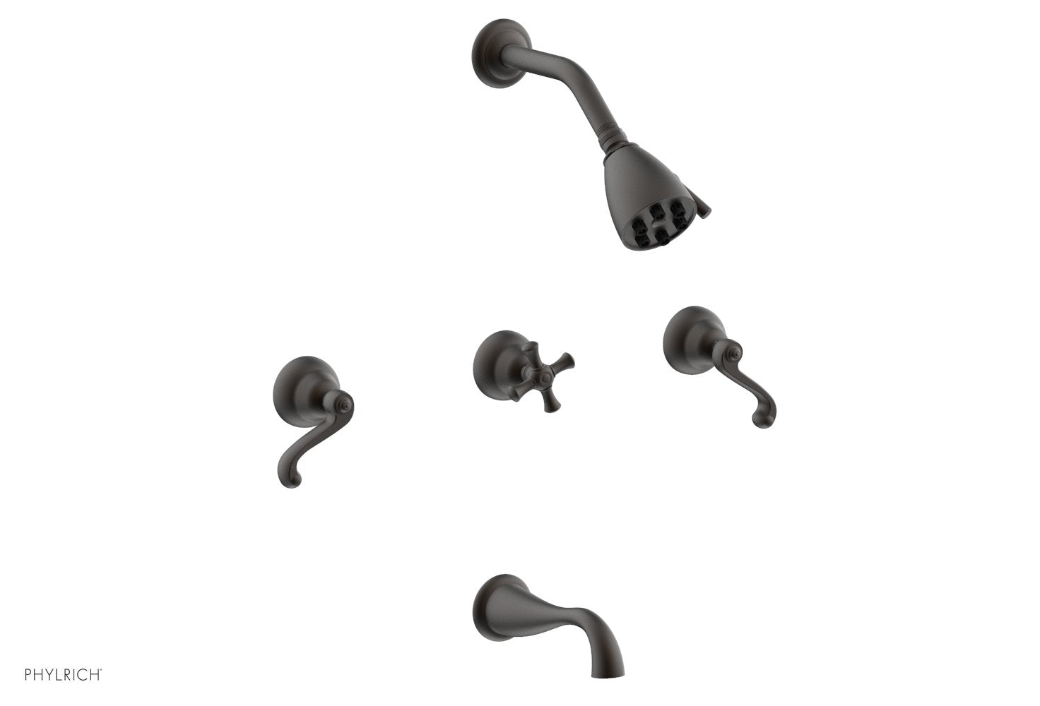 Phylrich REVERE & SAVANNAH Three Handle Tub and Shower Set by Phylrich