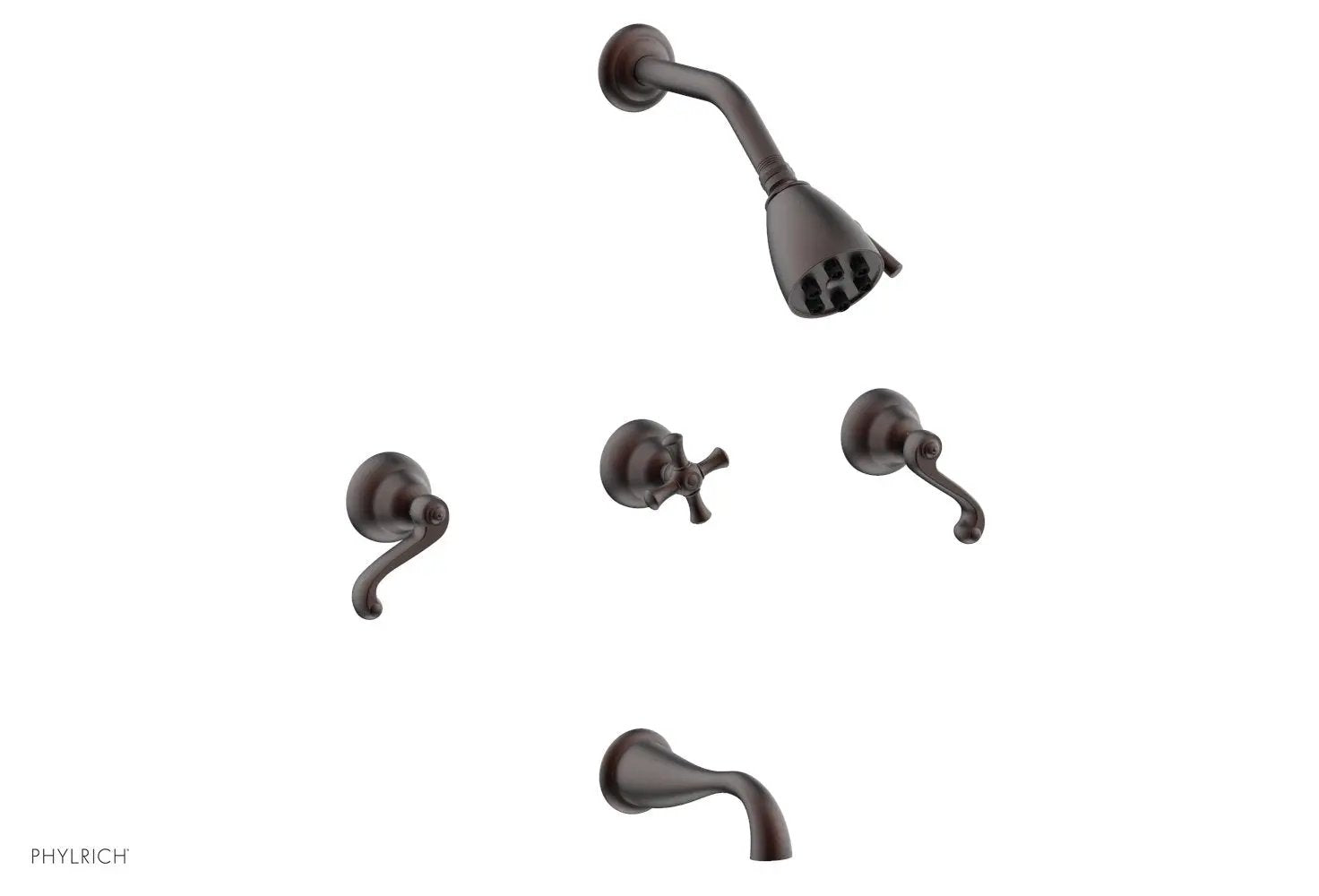 Phylrich REVERE & SAVANNAH Three Handle Tub and Shower Set by Phylrich