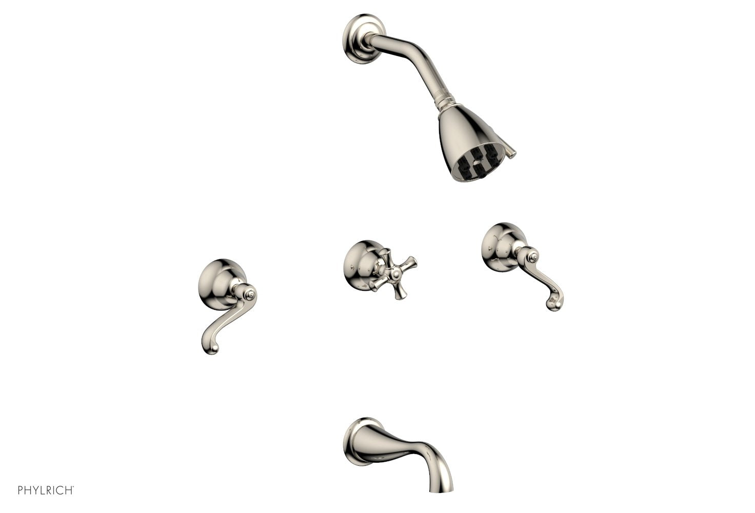 Phylrich REVERE & SAVANNAH Three Handle Tub and Shower Set by Phylrich
