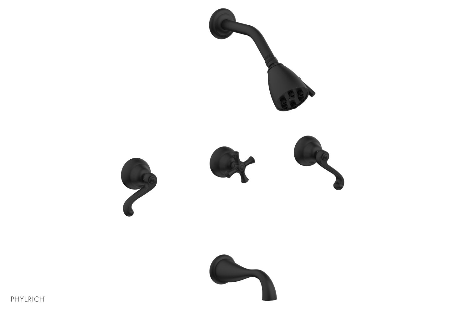 Phylrich REVERE & SAVANNAH Three Handle Tub and Shower Set by Phylrich