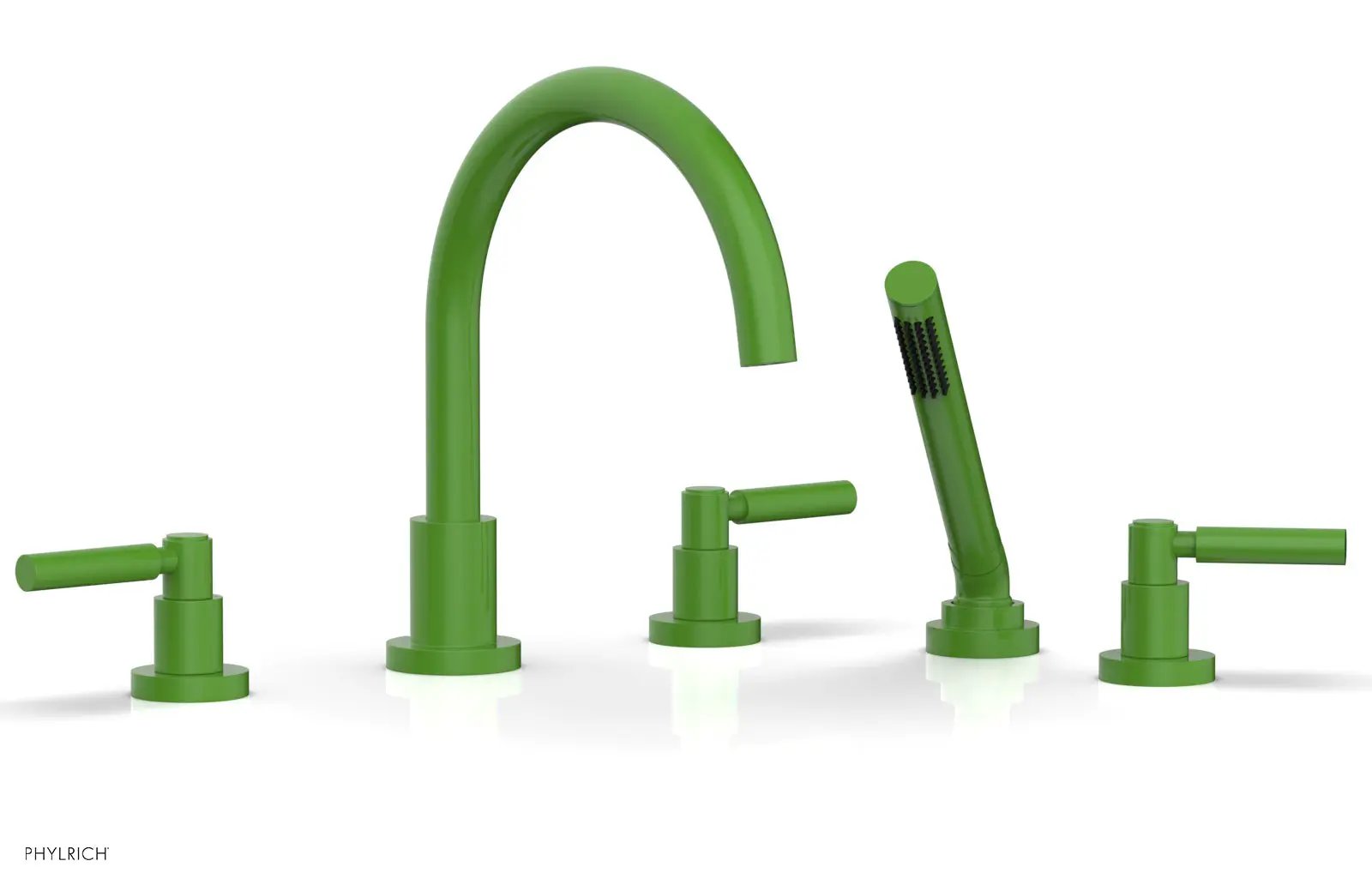 Phylrich BASIC Deck Tub Set with Hand Shower - Lever Handles by Phylrich