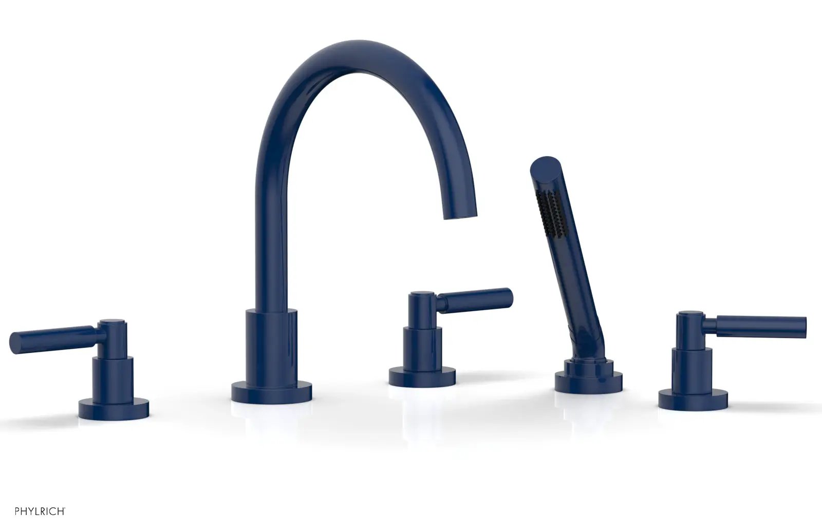 Phylrich BASIC Deck Tub Set with Hand Shower - Lever Handles by Phylrich
