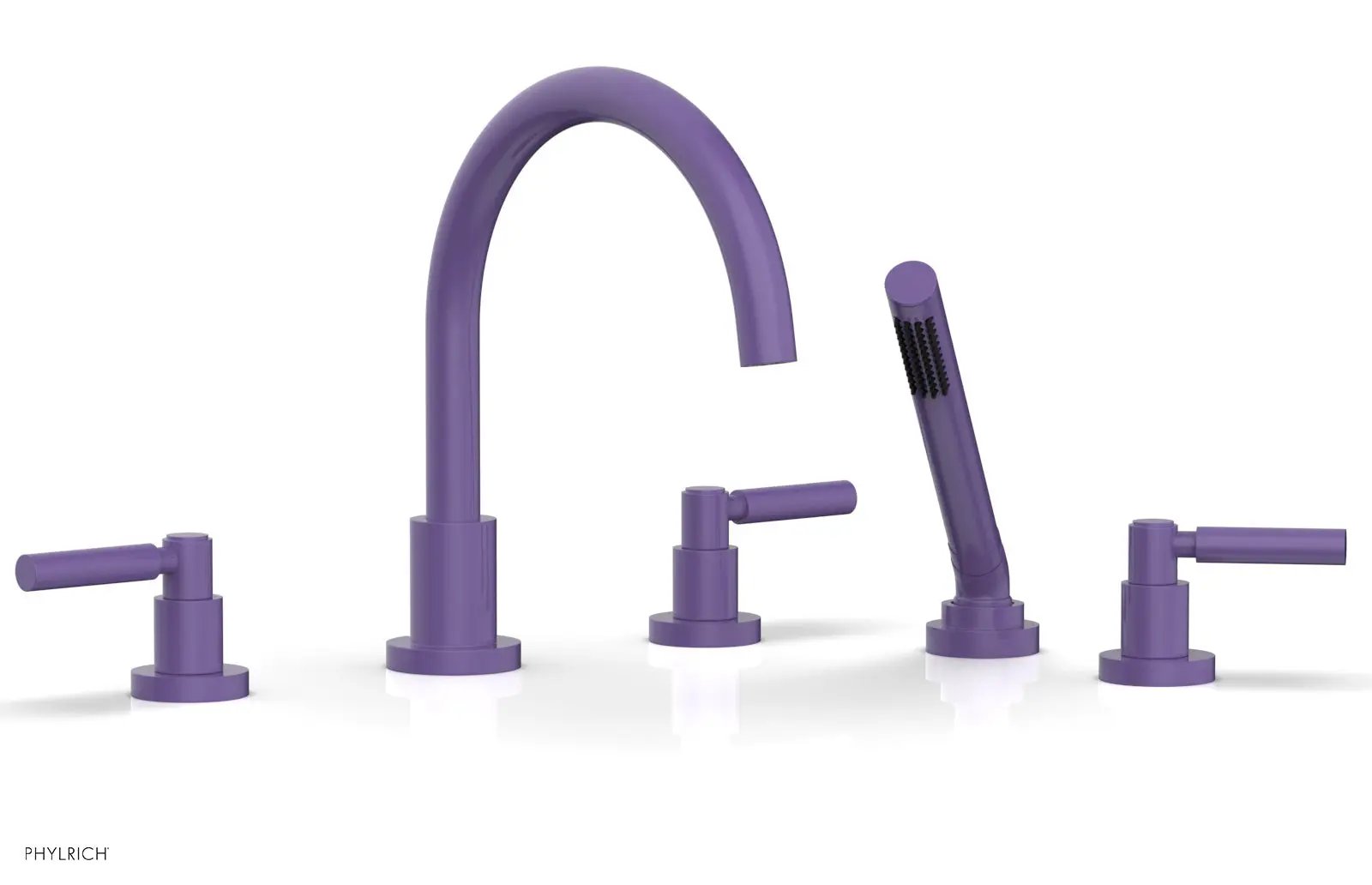 Phylrich BASIC Deck Tub Set with Hand Shower - Lever Handles by Phylrich