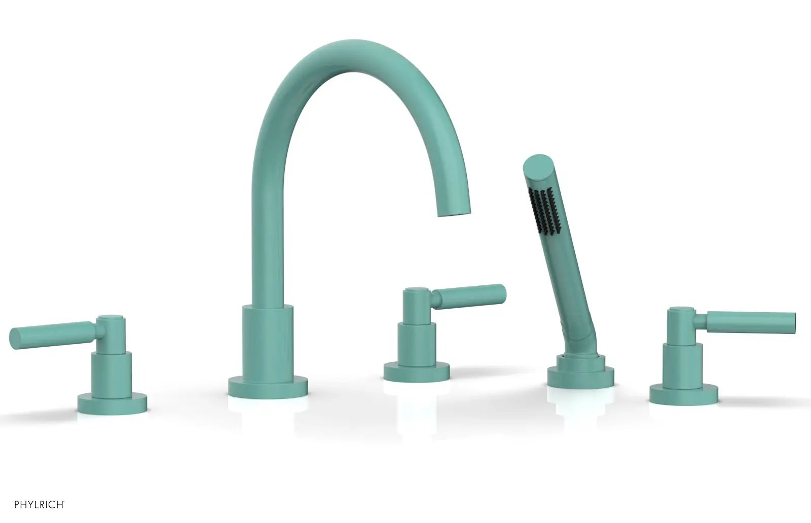 Phylrich BASIC Deck Tub Set with Hand Shower - Lever Handles by Phylrich