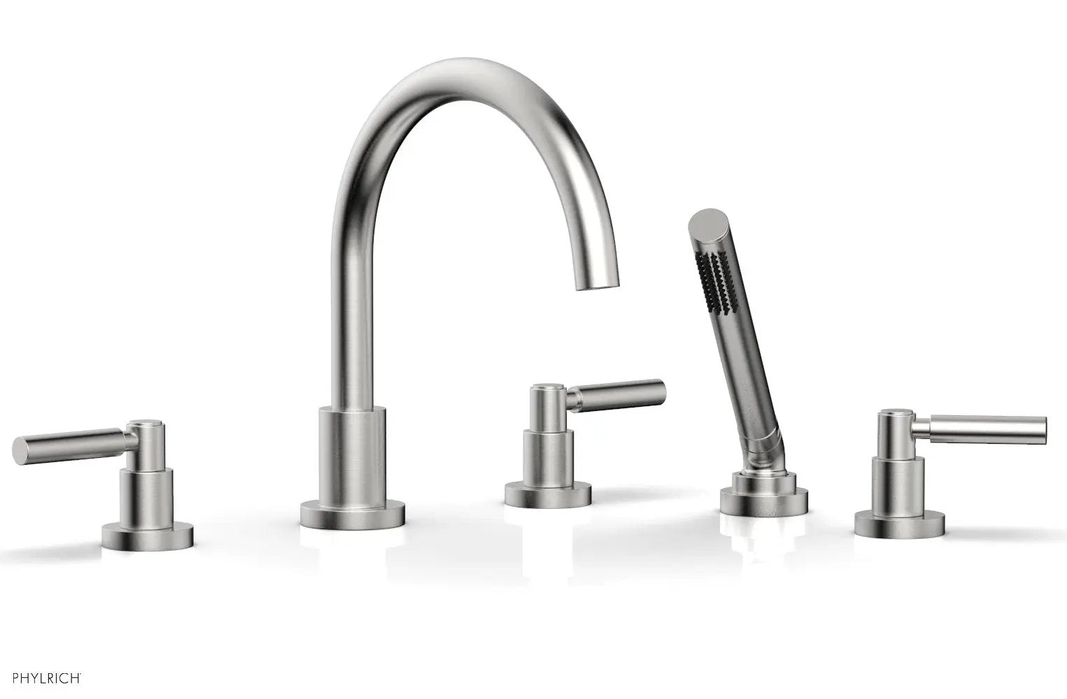 Phylrich BASIC Deck Tub Set with Hand Shower - Lever Handles by Phylrich