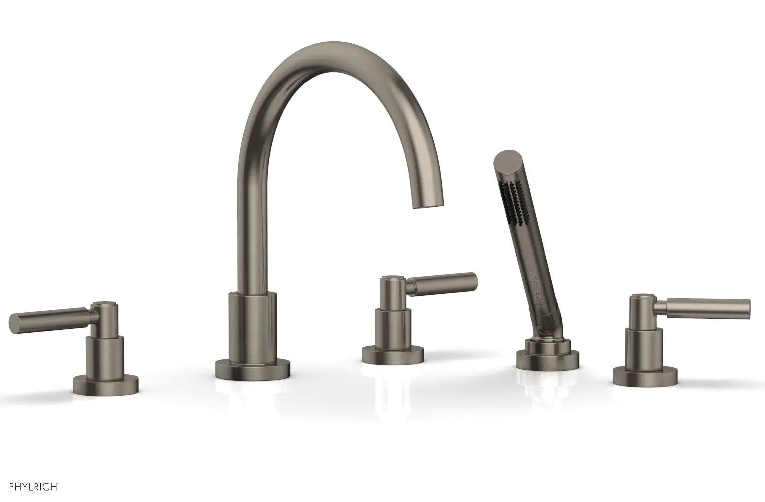 Phylrich BASIC Deck Tub Set with Hand Shower - Lever Handles by Phylrich