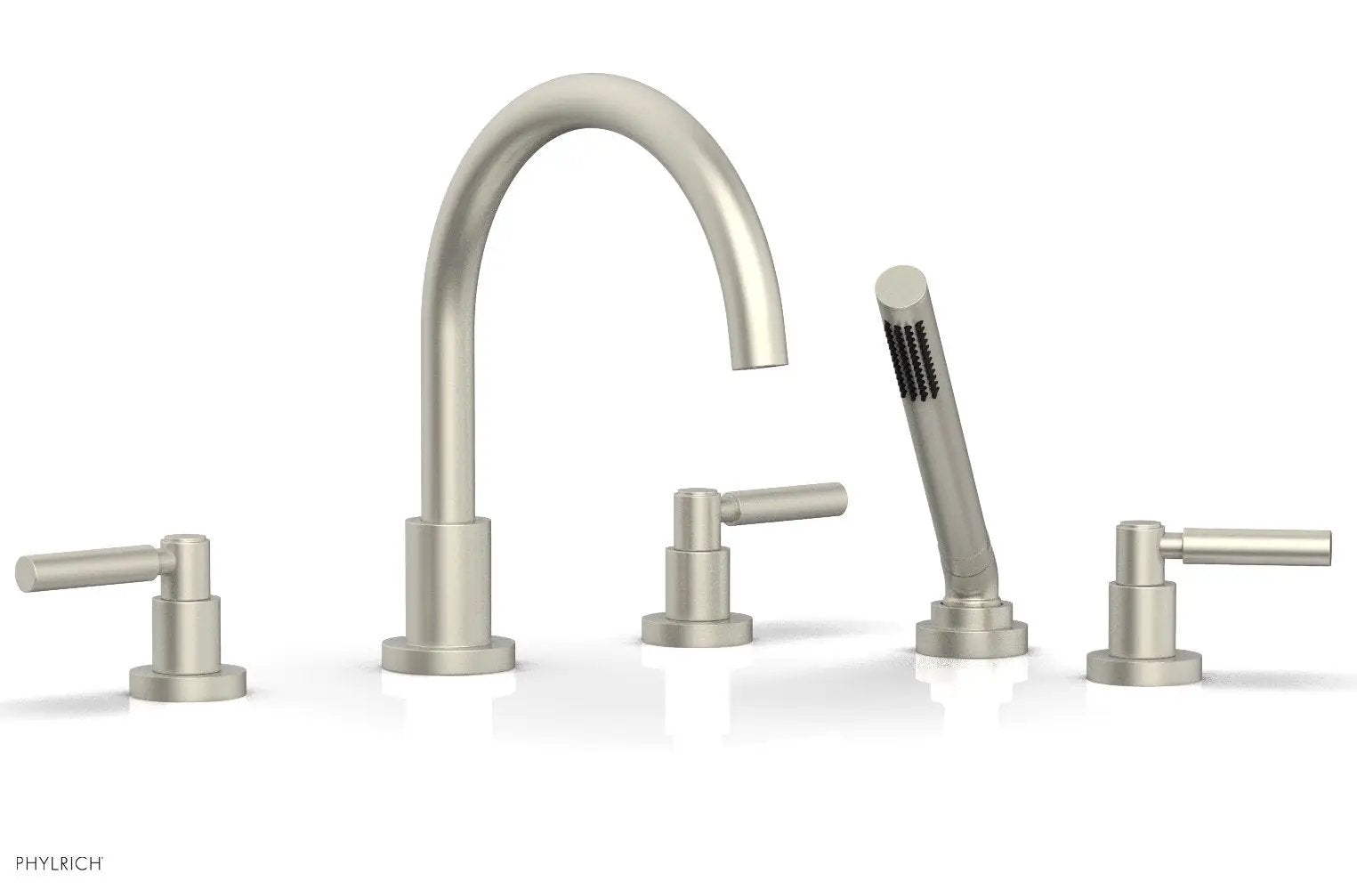 Phylrich BASIC Deck Tub Set with Hand Shower - Lever Handles by Phylrich