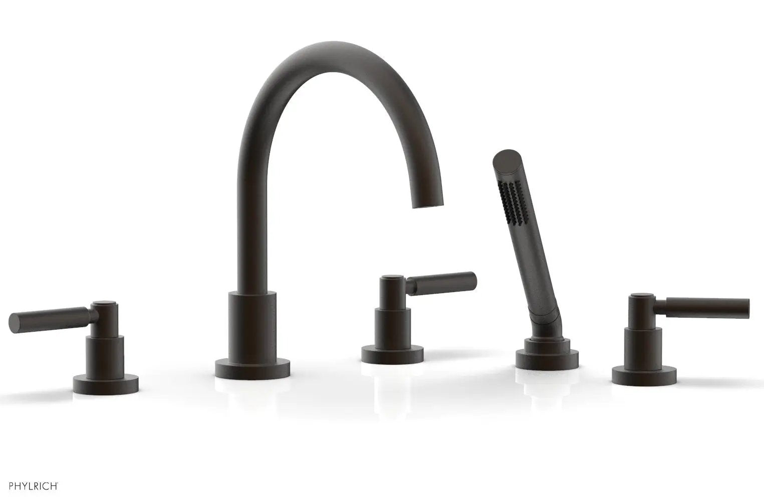 Phylrich BASIC Deck Tub Set with Hand Shower - Lever Handles by Phylrich