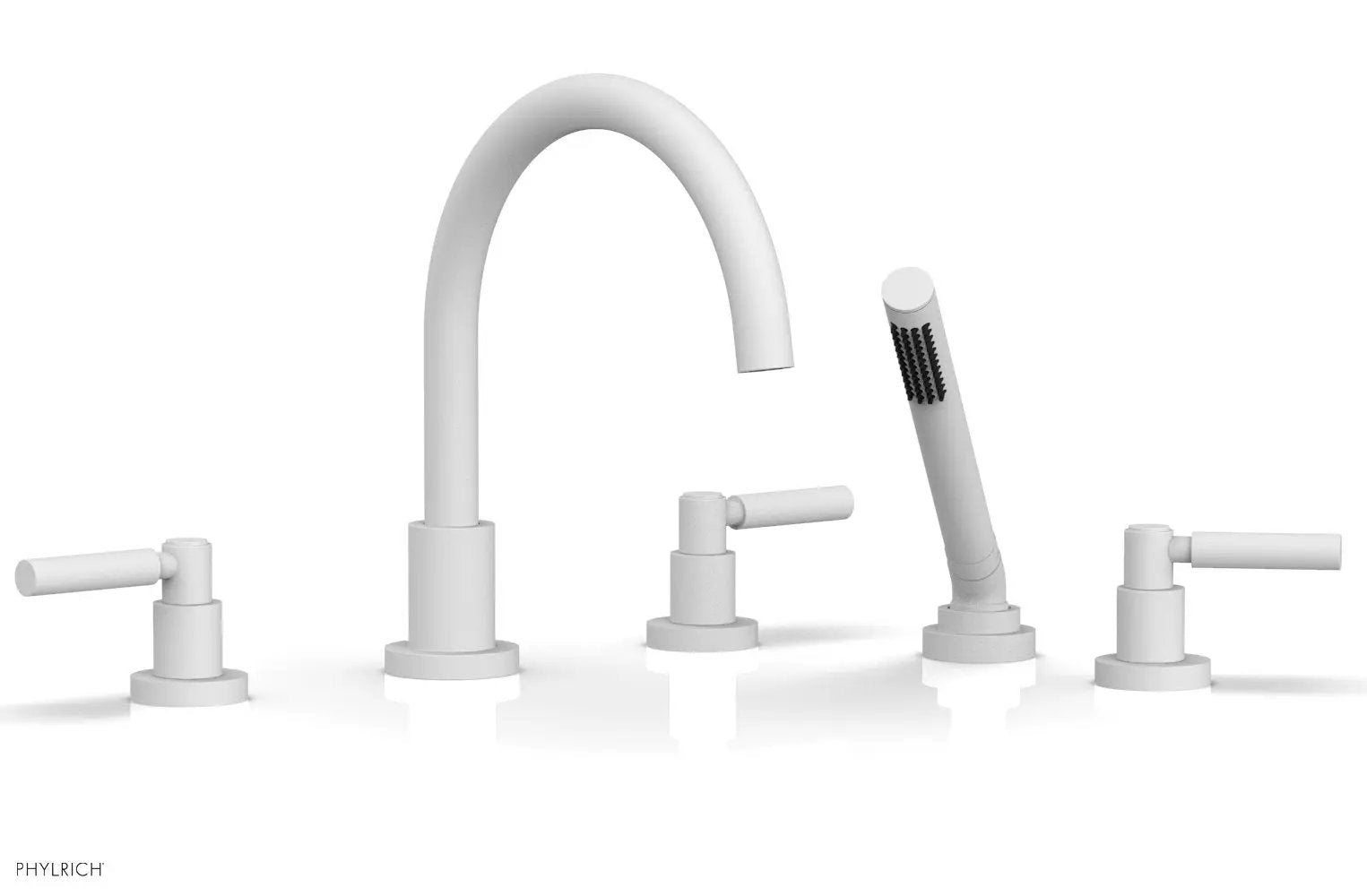 Phylrich BASIC Deck Tub Set with Hand Shower - Lever Handles by Phylrich