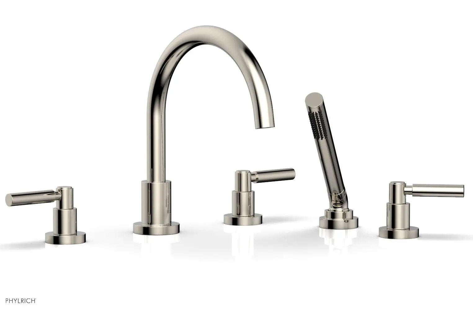 Phylrich BASIC Deck Tub Set with Hand Shower - Lever Handles by Phylrich