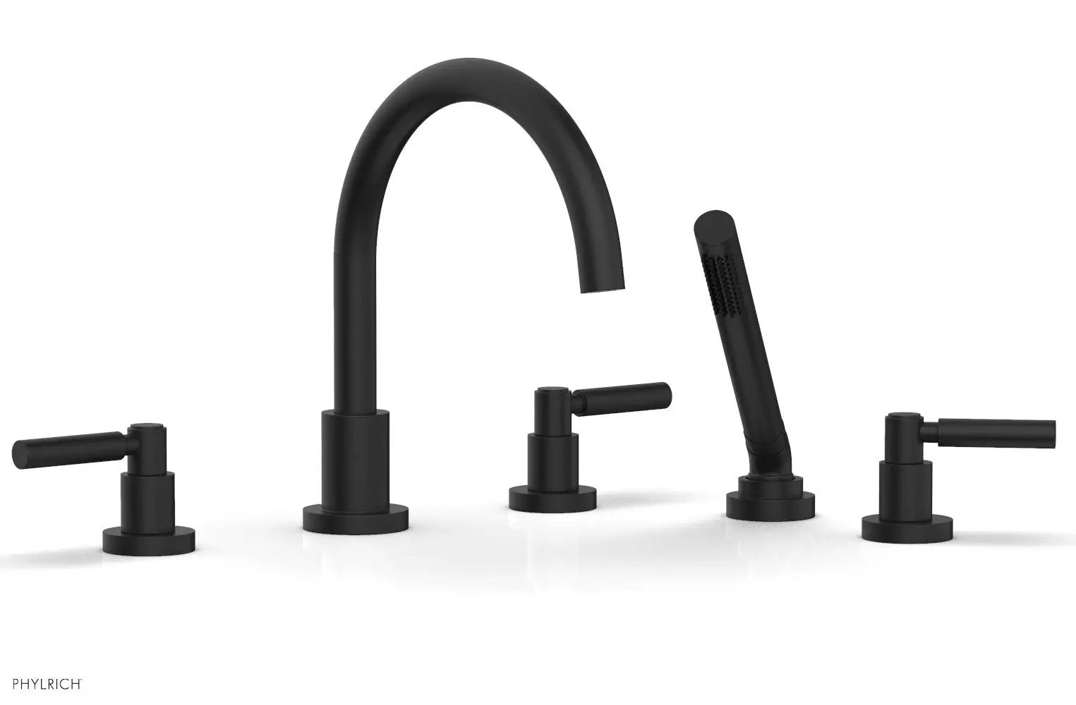 Phylrich BASIC Deck Tub Set with Hand Shower - Lever Handles by Phylrich