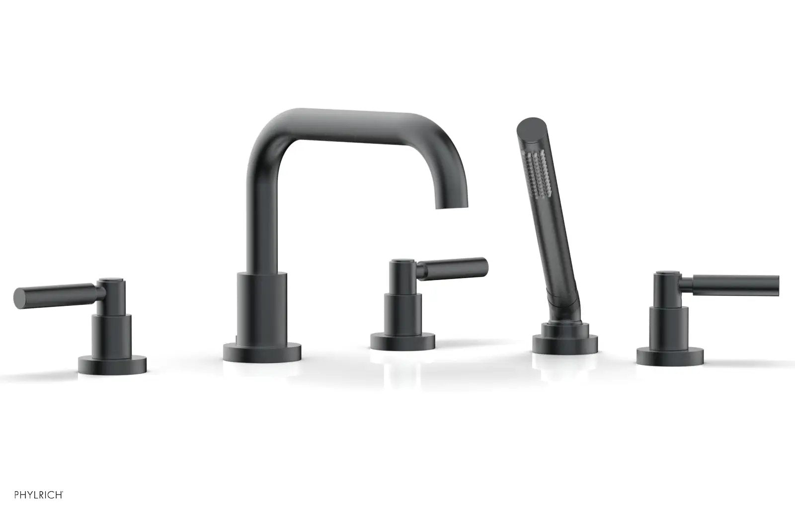 Phylrich BASIC Deck Tub Set with Hand Shower - Lever Handles by Phylrich