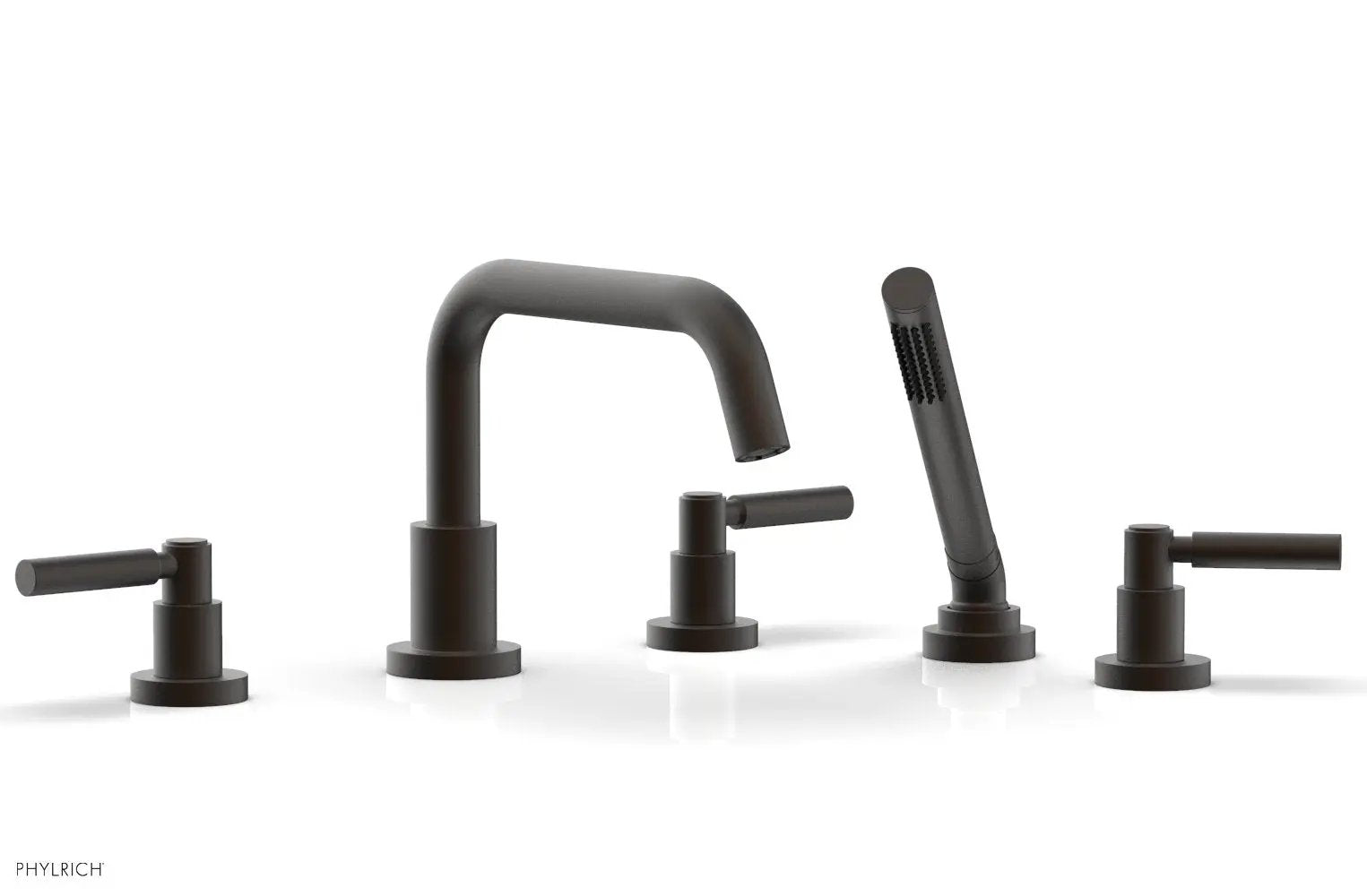 Phylrich BASIC Deck Tub Set with Hand Shower - Lever Handles by Phylrich