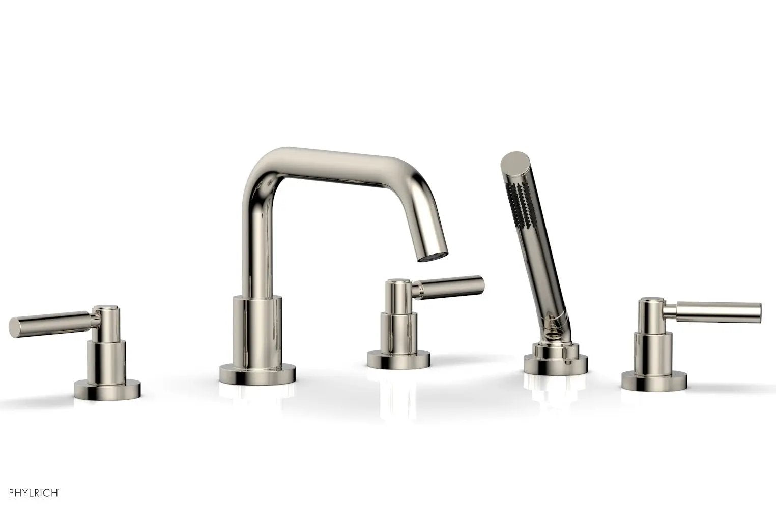 Phylrich BASIC Deck Tub Set with Hand Shower - Lever Handles by Phylrich