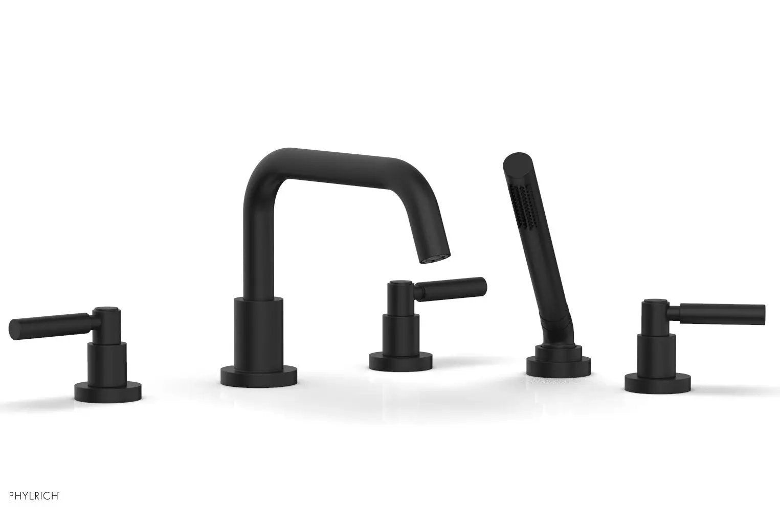 Phylrich BASIC Deck Tub Set with Hand Shower - Lever Handles by Phylrich