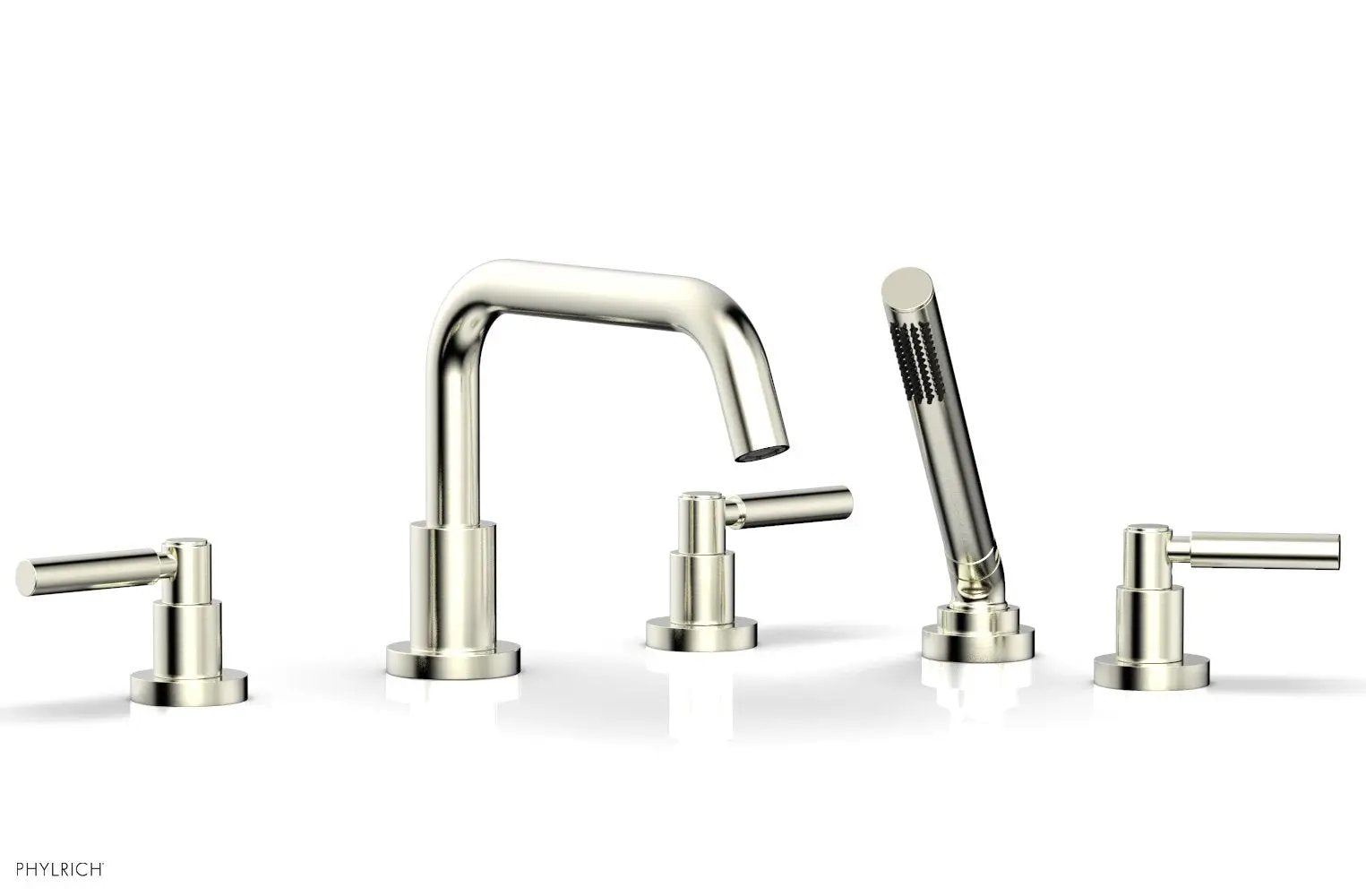 Phylrich BASIC Deck Tub Set with Hand Shower - Lever Handles by Phylrich