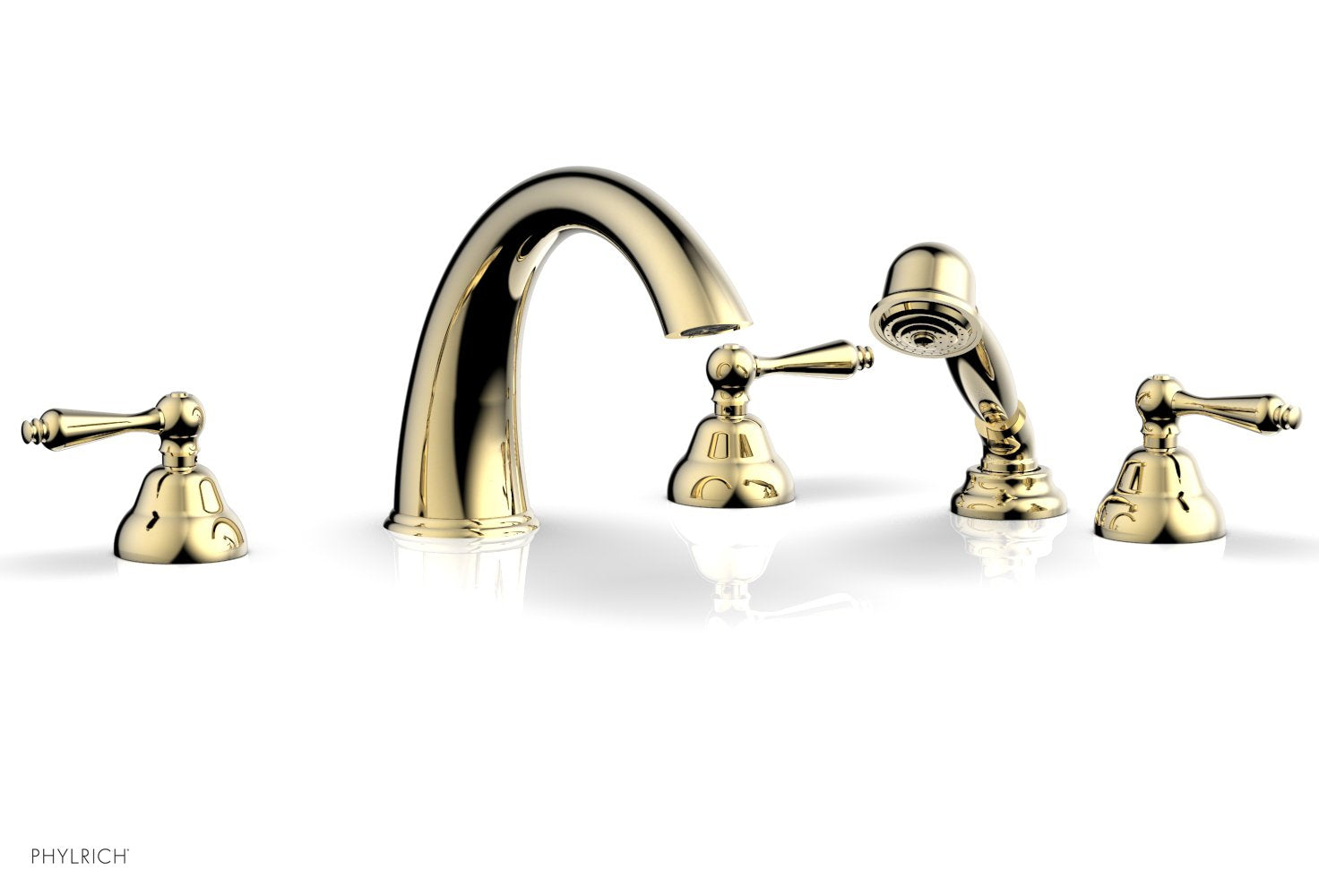 Phylrich REVERE & SAVANNAH Deck Tub Set with Hand Shower by Phylrich