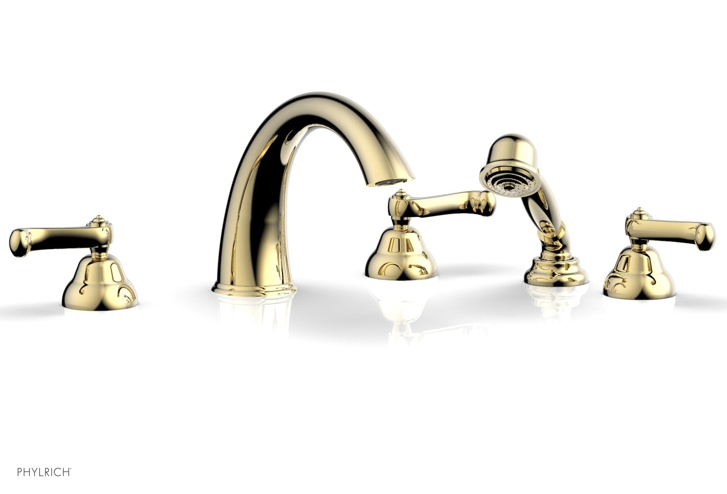 Phylrich REVERE & SAVANNAH Deck Tub Set with Hand Shower