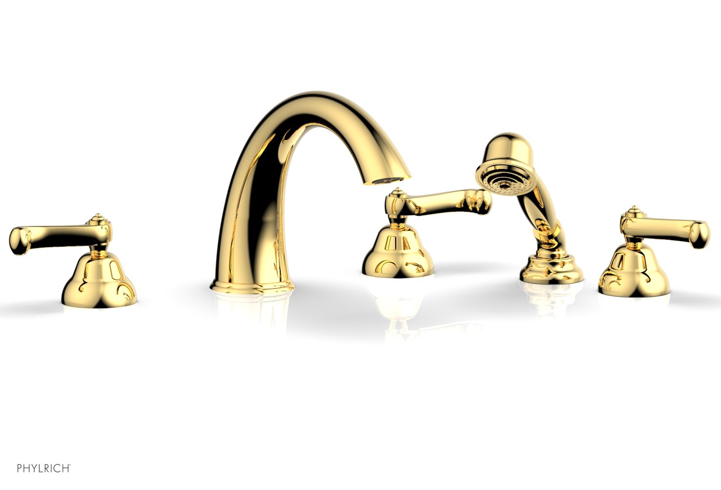 Phylrich REVERE & SAVANNAH Deck Tub Set with Hand Shower by Phylrich