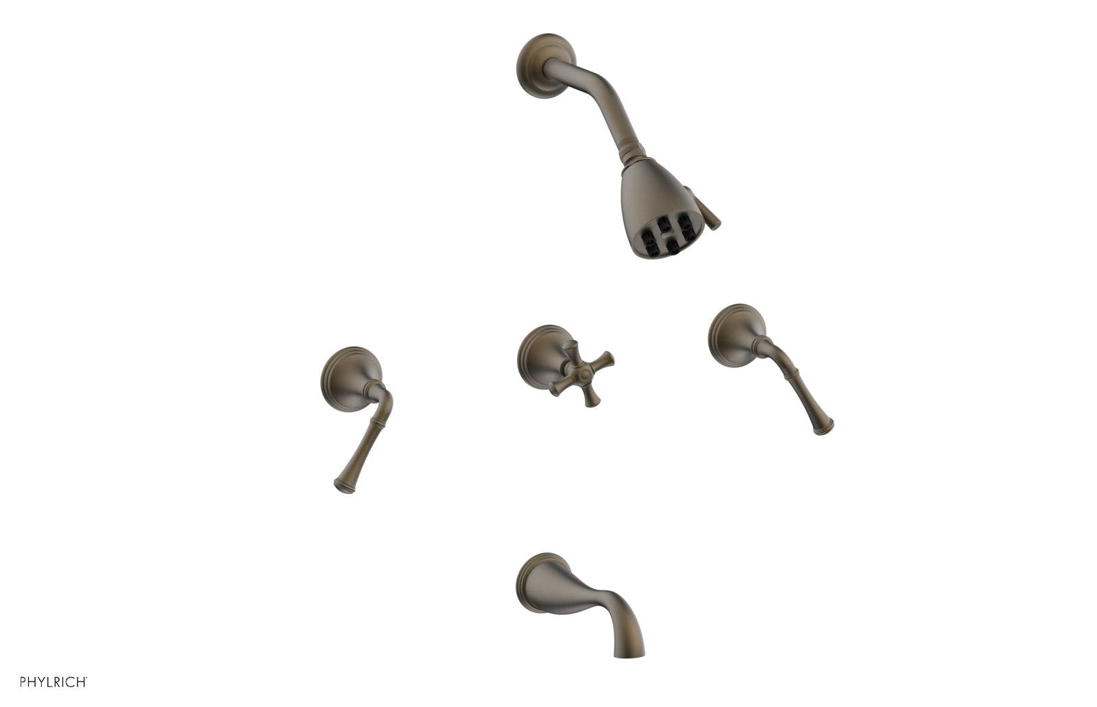 Phylrich 3RING Three Handle Tub and Shower Set by Phylrich