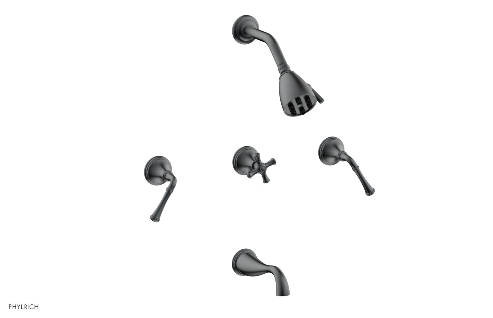 Phylrich 3RING Three Handle Tub and Shower Set by Phylrich