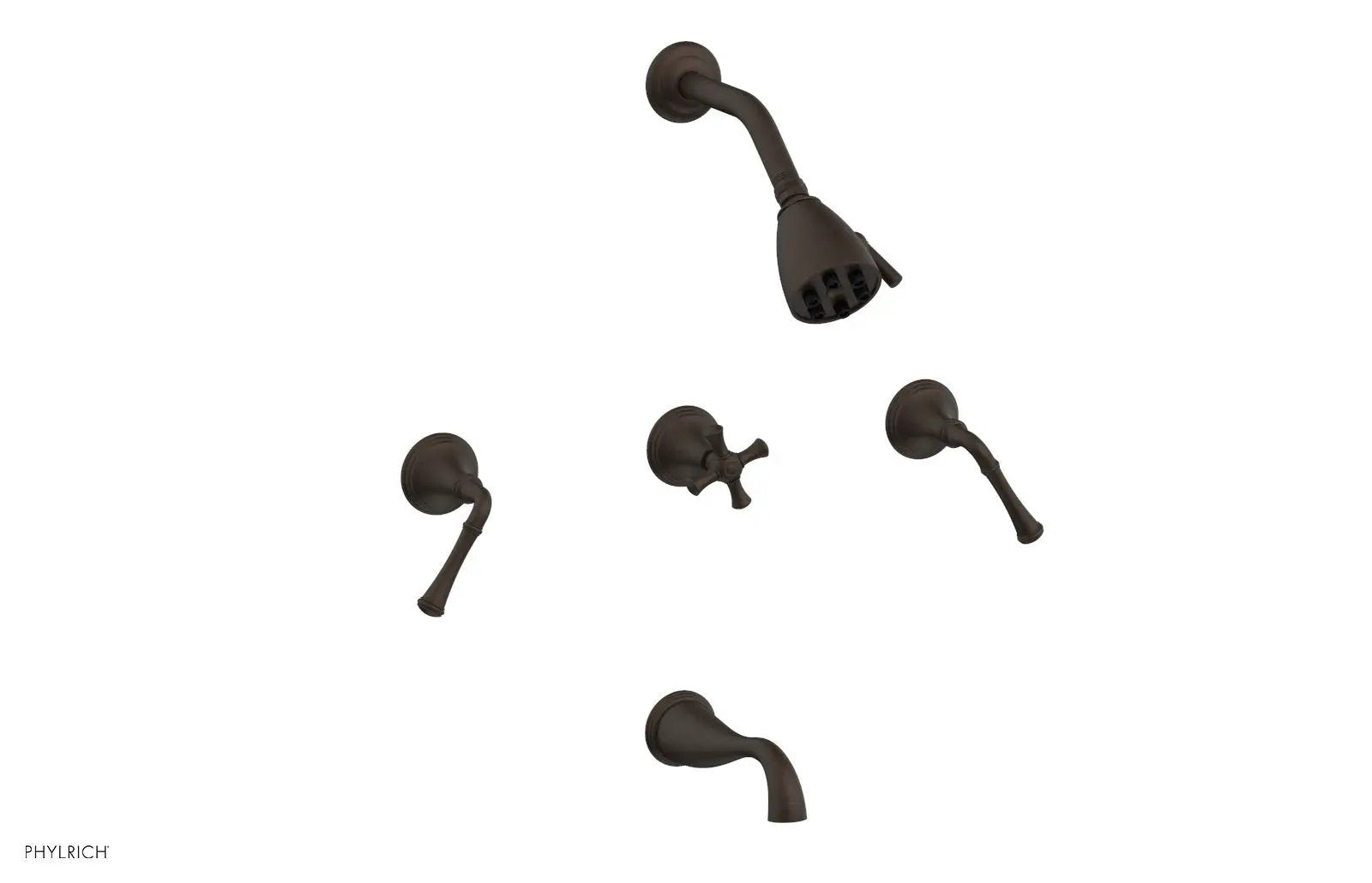 Phylrich 3RING Three Handle Tub and Shower Set by Phylrich
