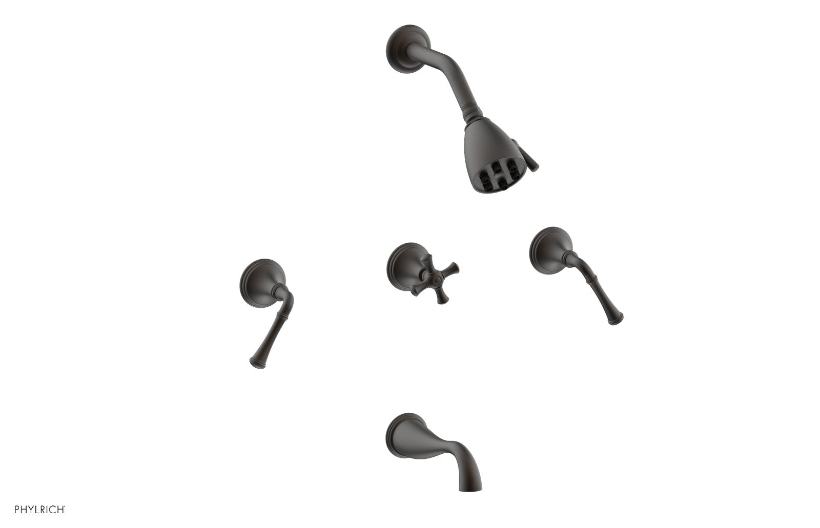Phylrich 3RING Three Handle Tub and Shower Set by Phylrich