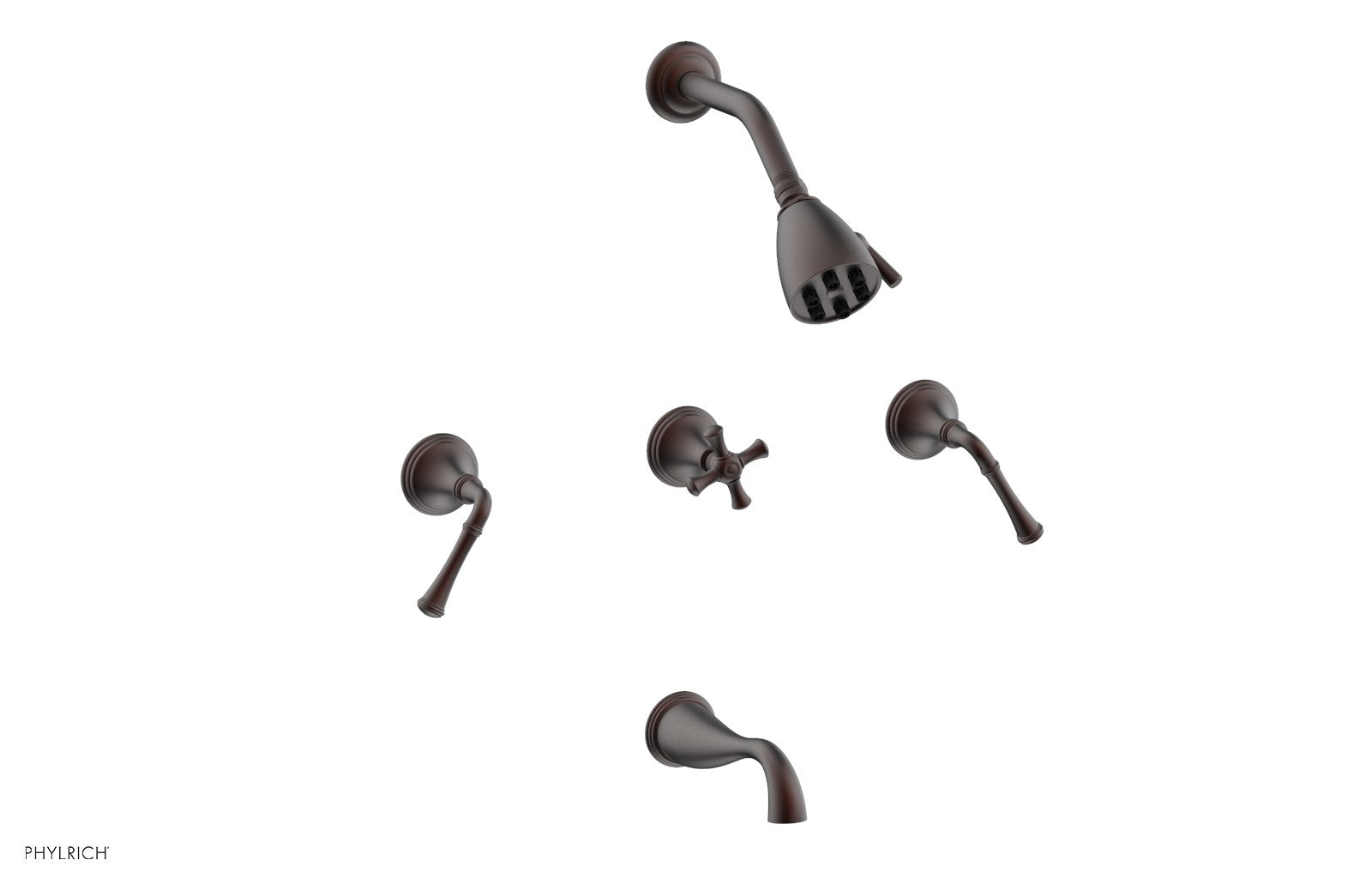 Phylrich 3RING Three Handle Tub and Shower Set by Phylrich