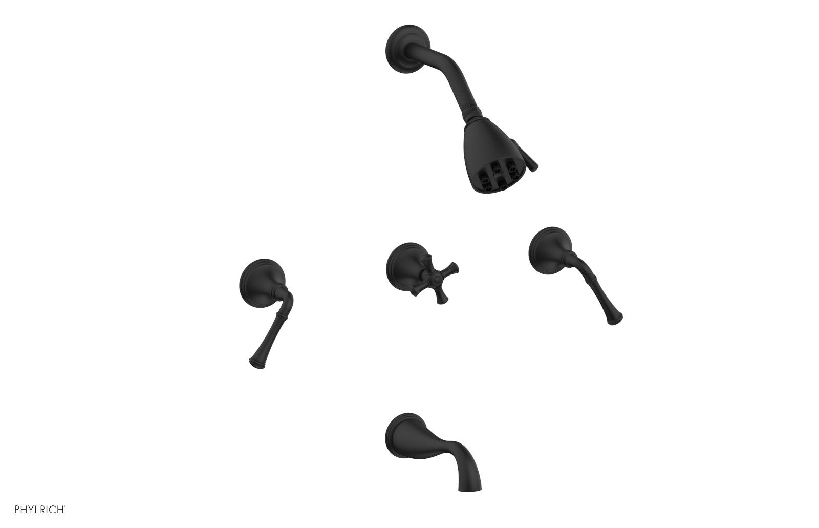 Phylrich 3RING Three Handle Tub and Shower Set