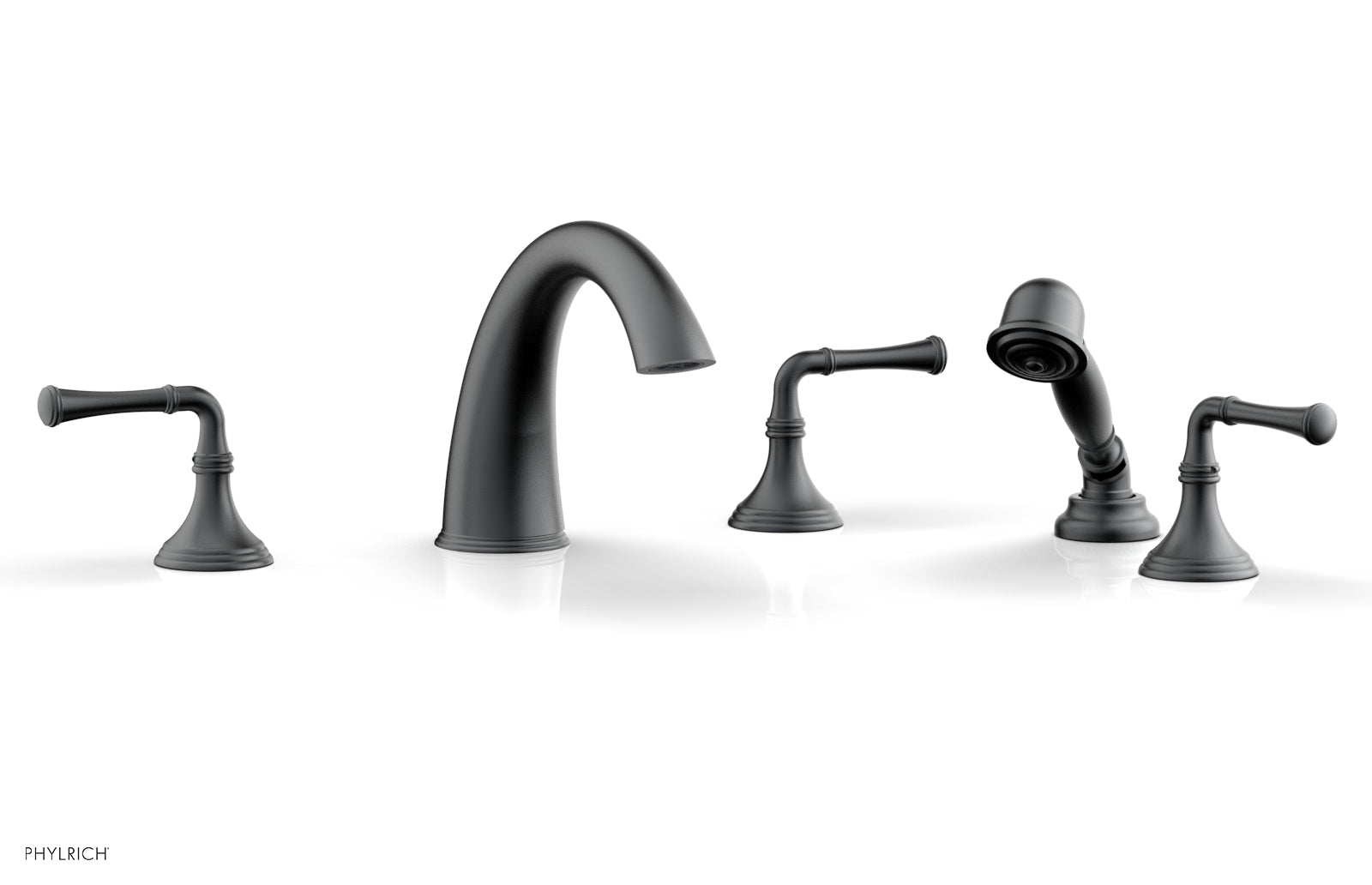 Phylrich 3RING Deck Tub Set with Hand Shower