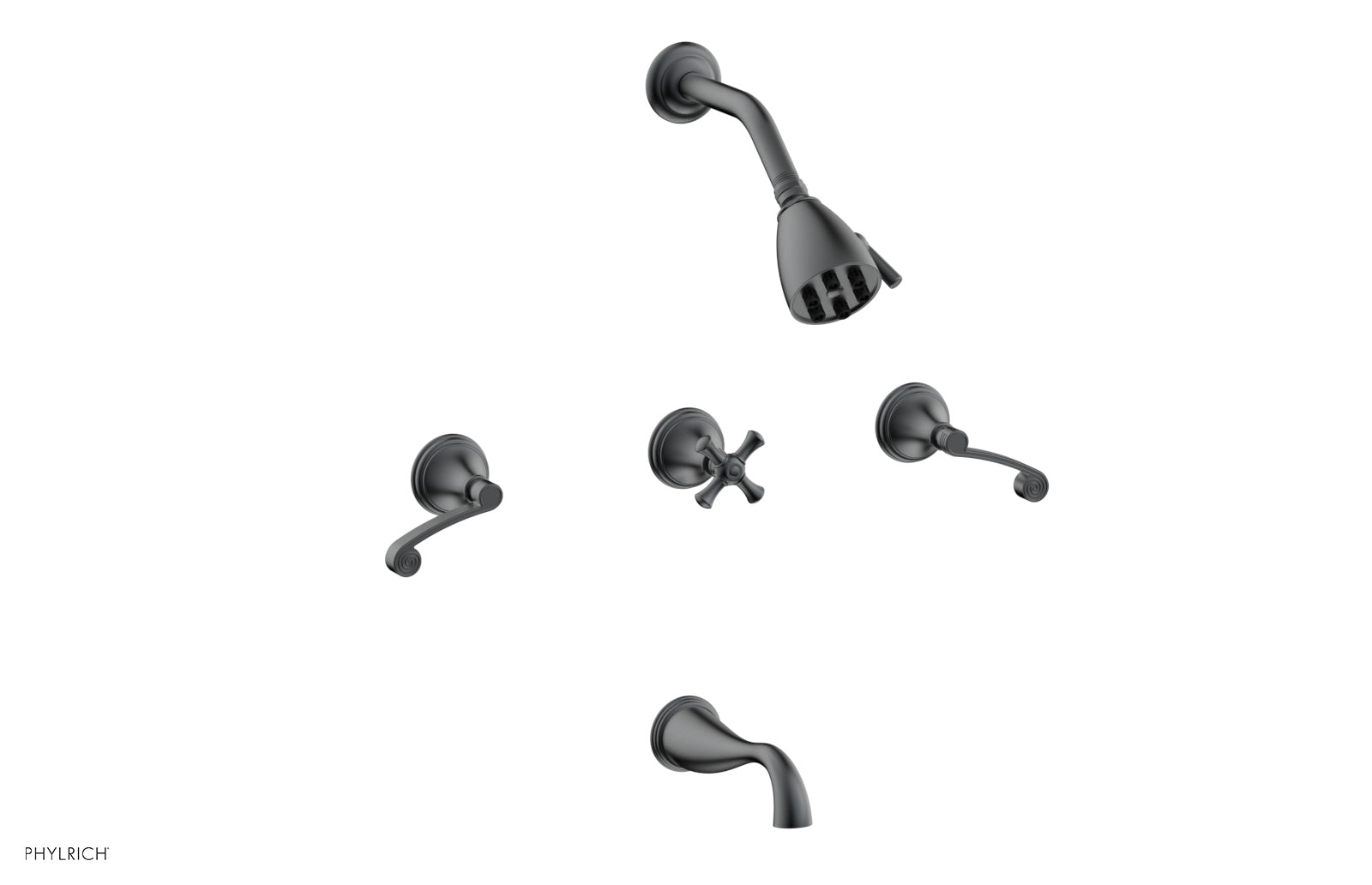 Phylrich 3RING Three Handle Tub and Shower Set by Phylrich
