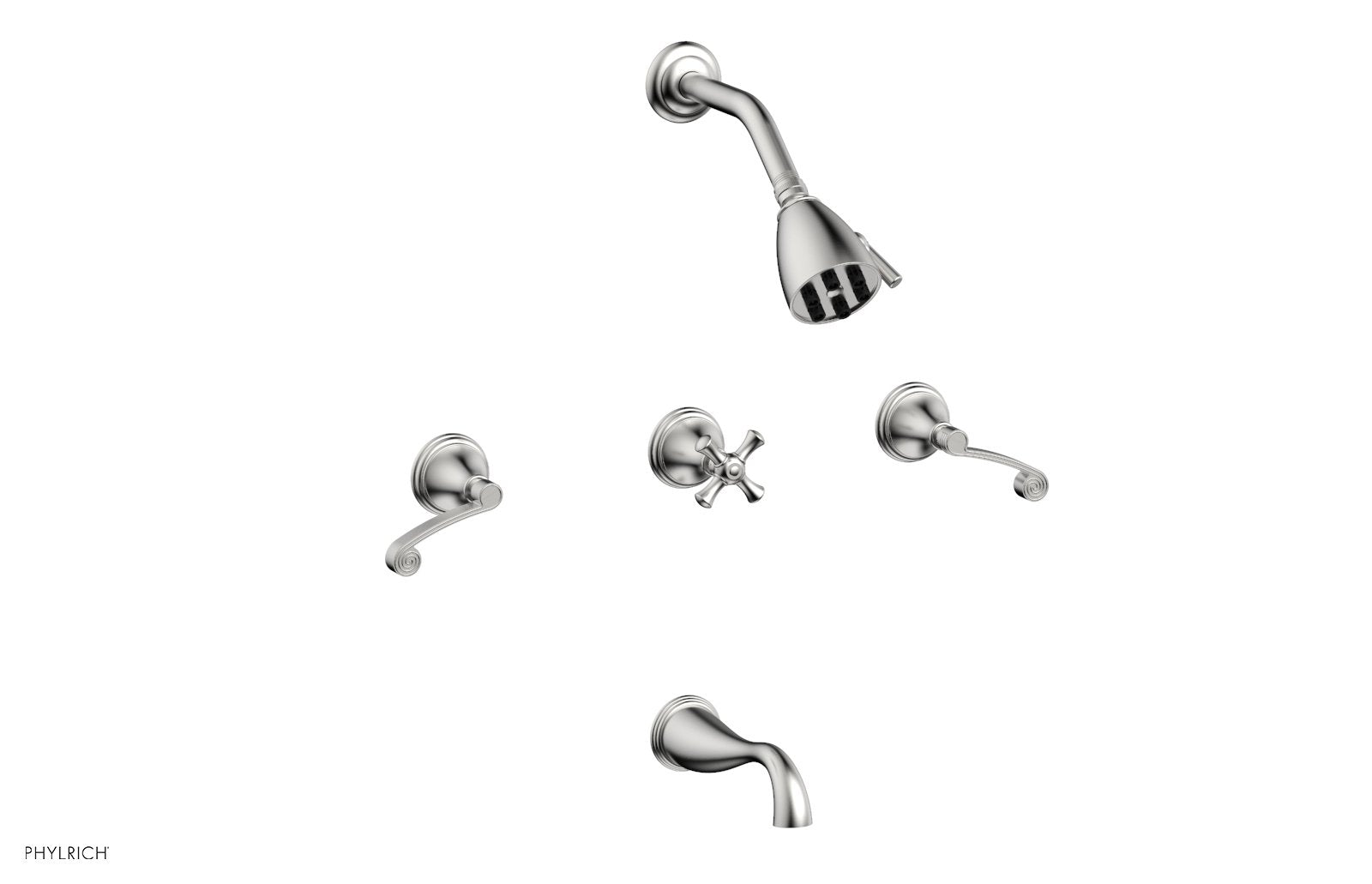 Phylrich 3RING Three Handle Tub and Shower Set by Phylrich