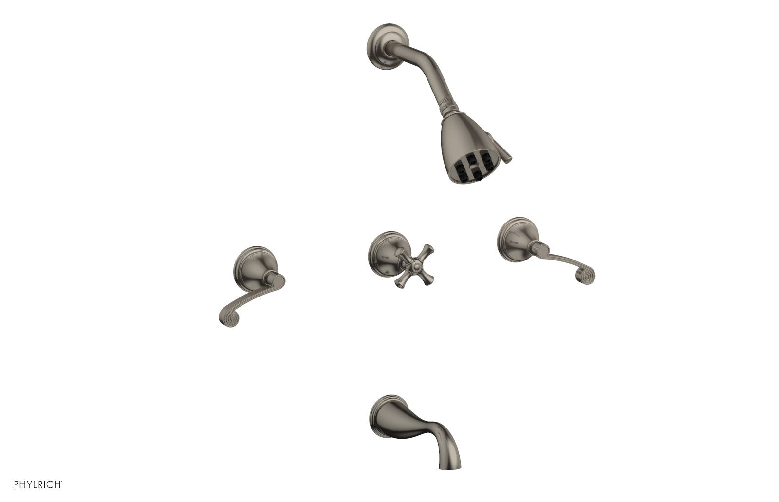 Phylrich 3RING Three Handle Tub and Shower Set by Phylrich