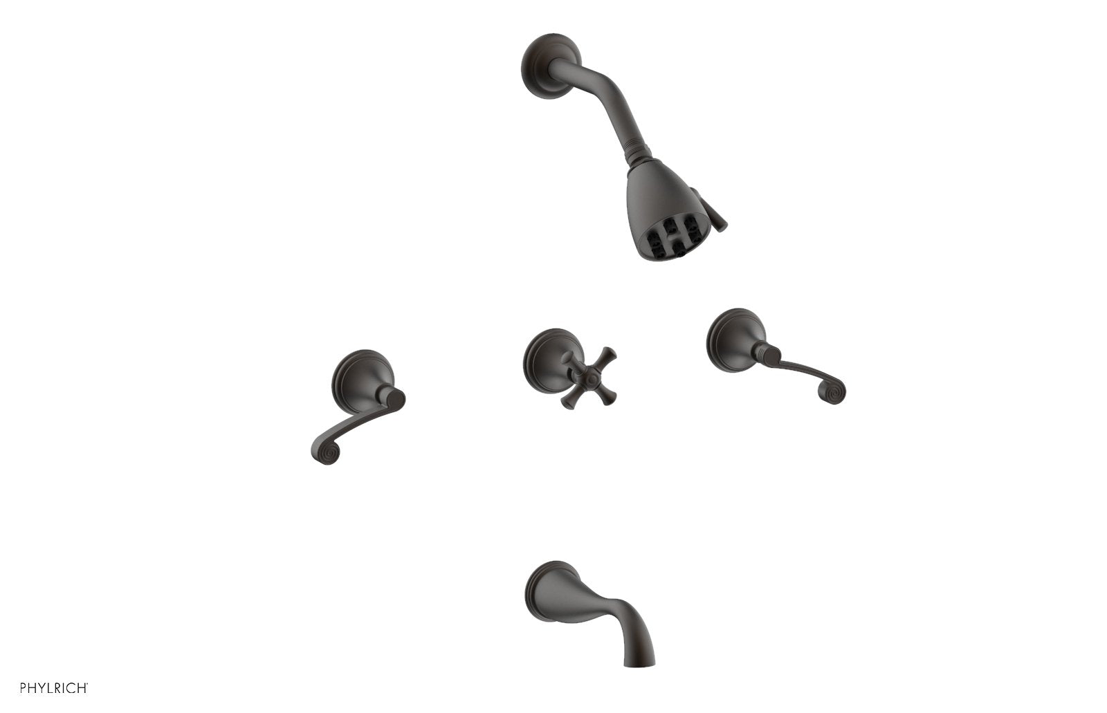 Phylrich 3RING Three Handle Tub and Shower Set by Phylrich