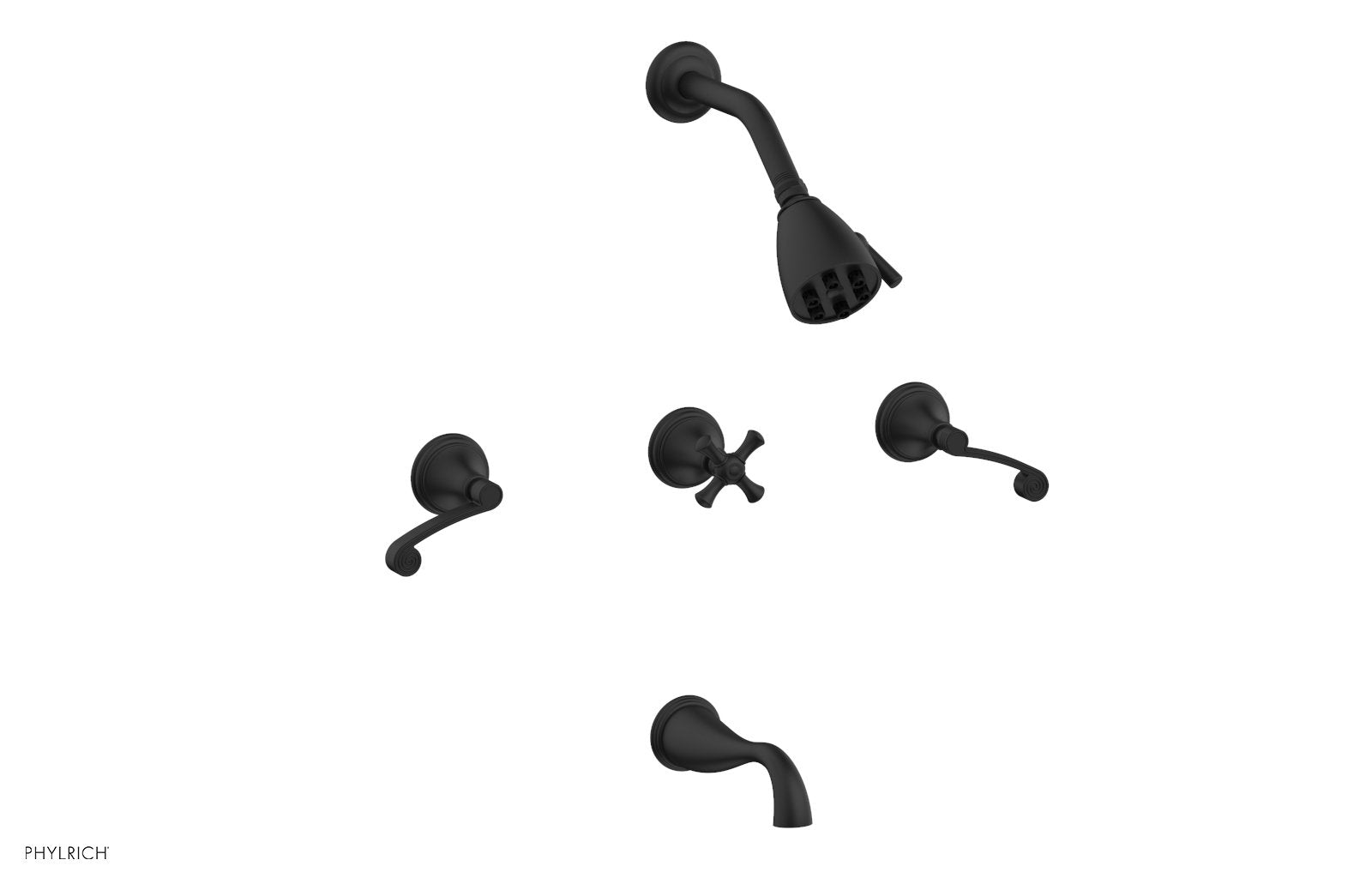 Phylrich 3RING Three Handle Tub and Shower Set by Phylrich